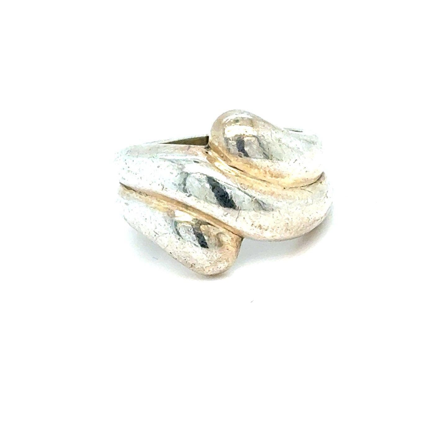 Bypass Design Silver 925 Ring