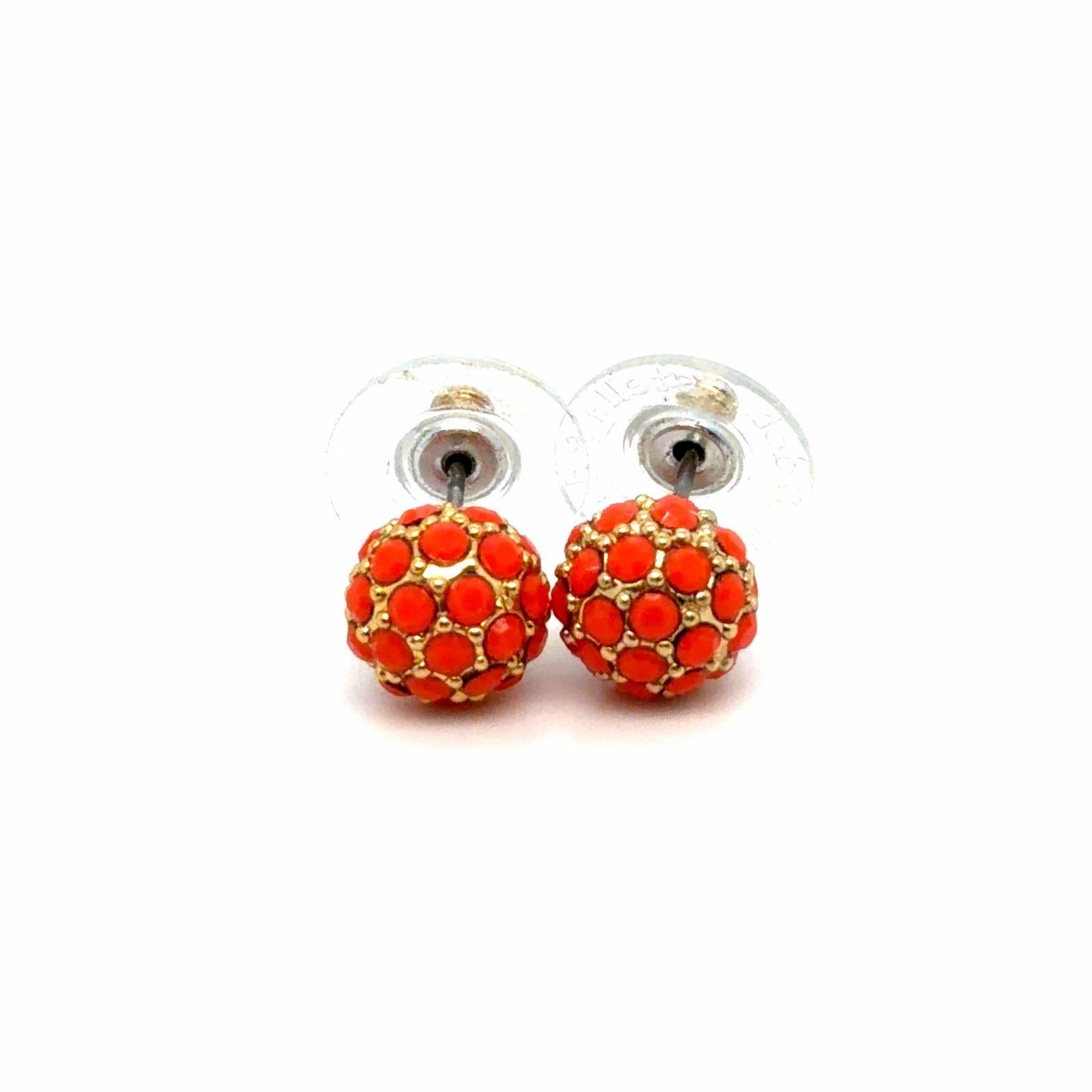 Stella & Dot Coral Soirée Stud Earrings