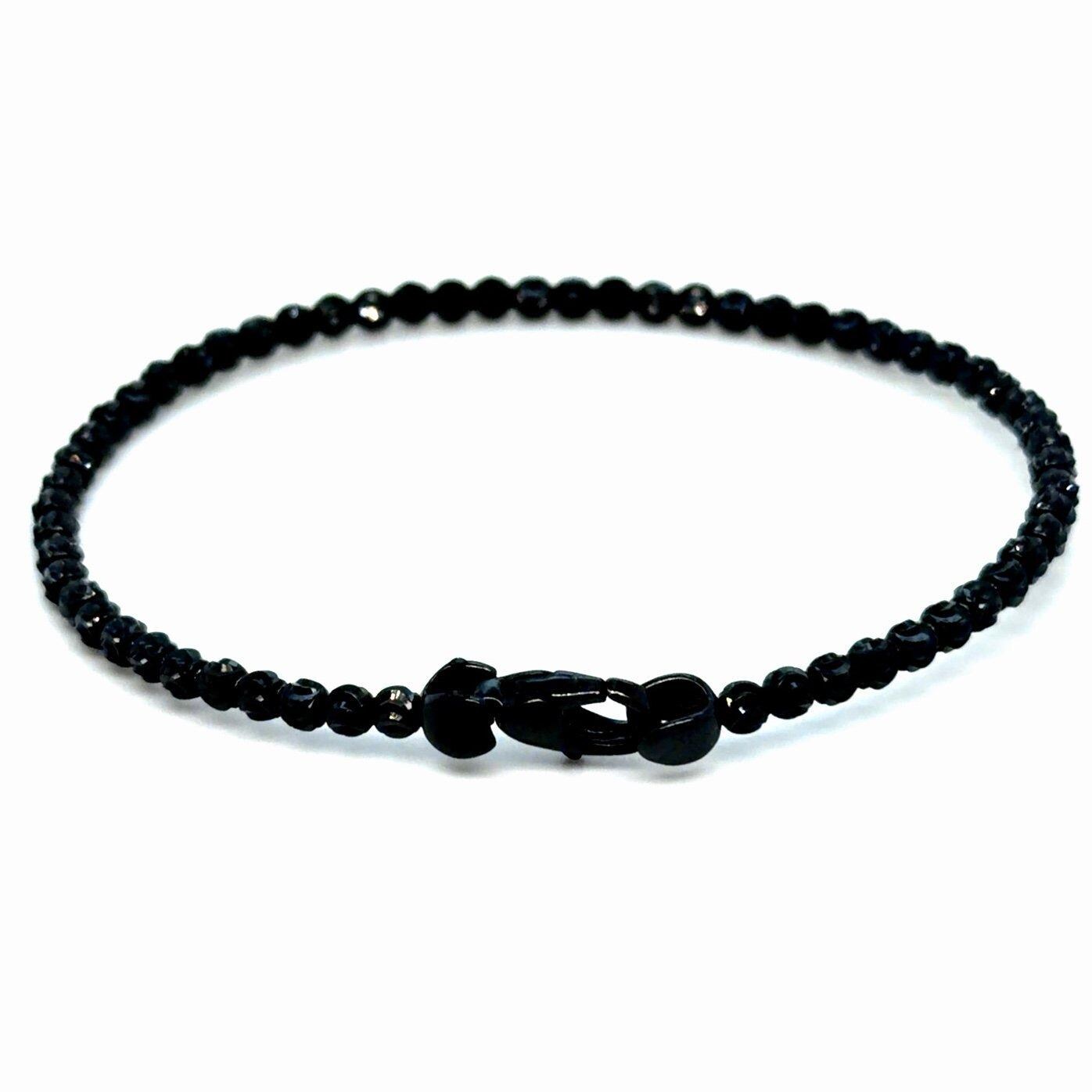 925 Black Beaded Bracelet