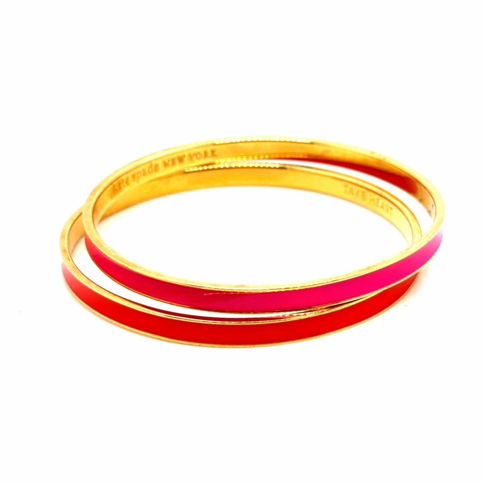 Kate Spade Pink/Red Enamel Bangles