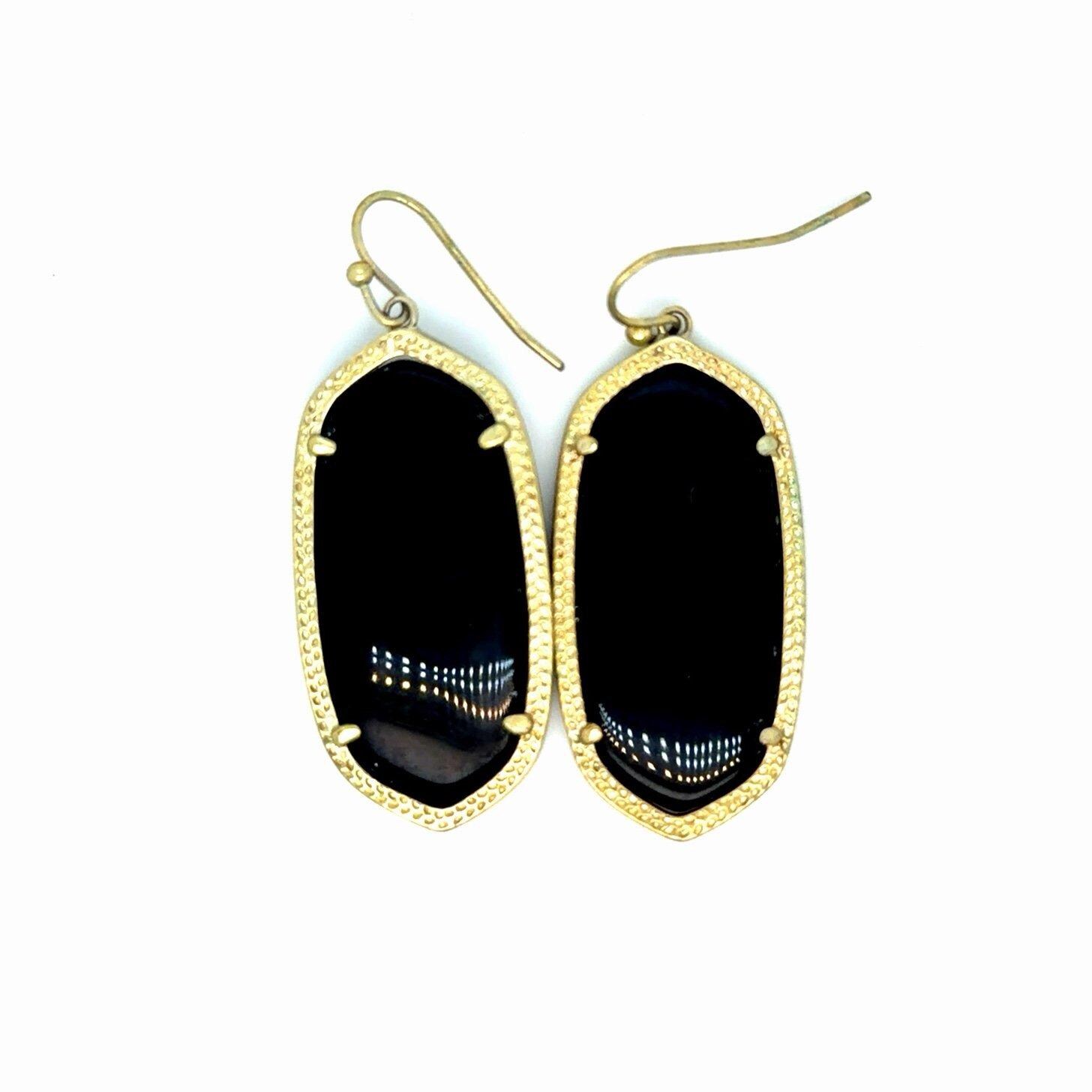 Kendra Scott Elle In Black Stone Earrings