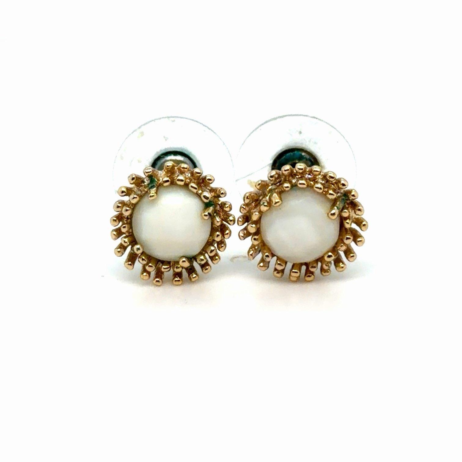 Kendra Scott Carly White Stone Stud Earrings