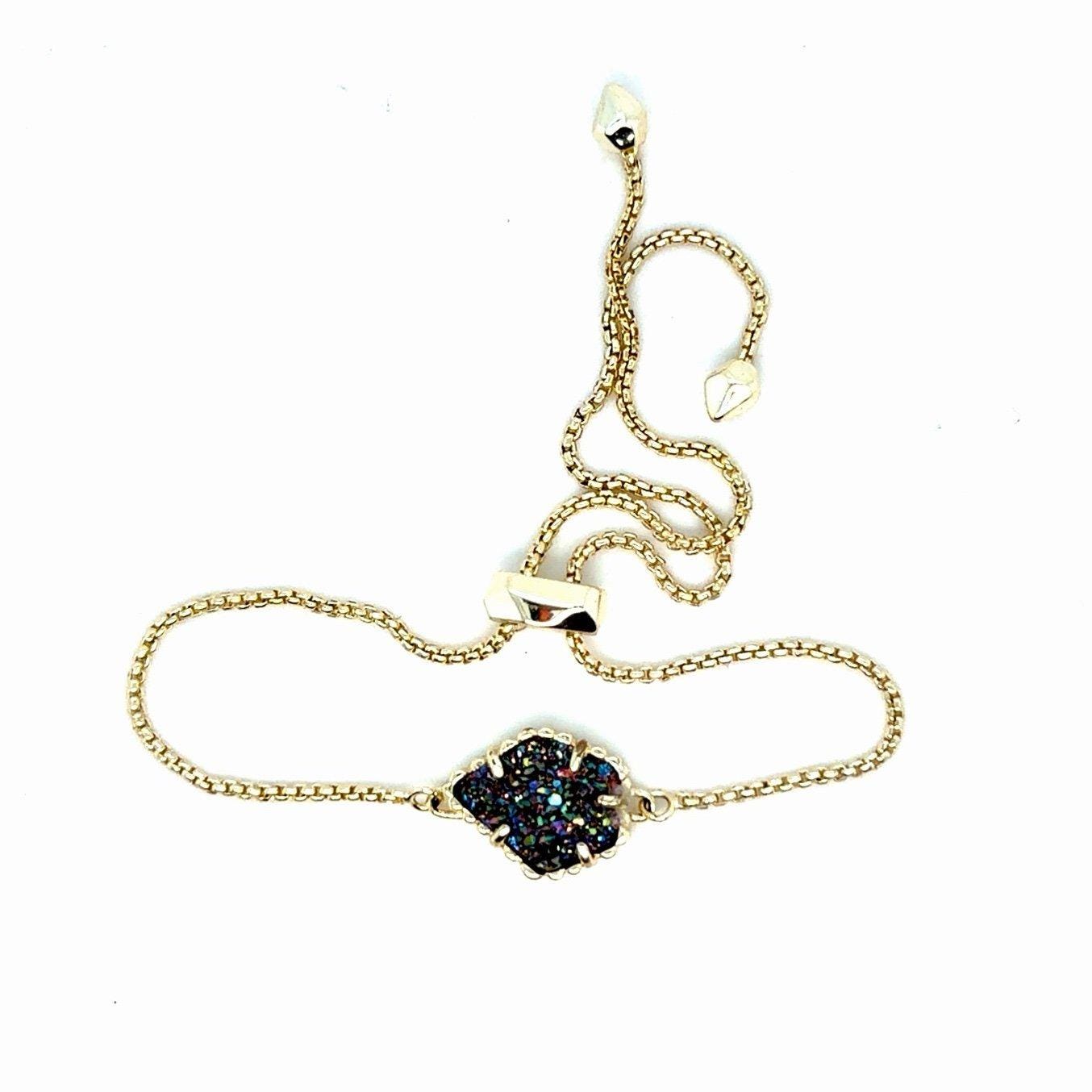 Kendra Scott Theo Multicolor Druzy Adjustable Bracelet