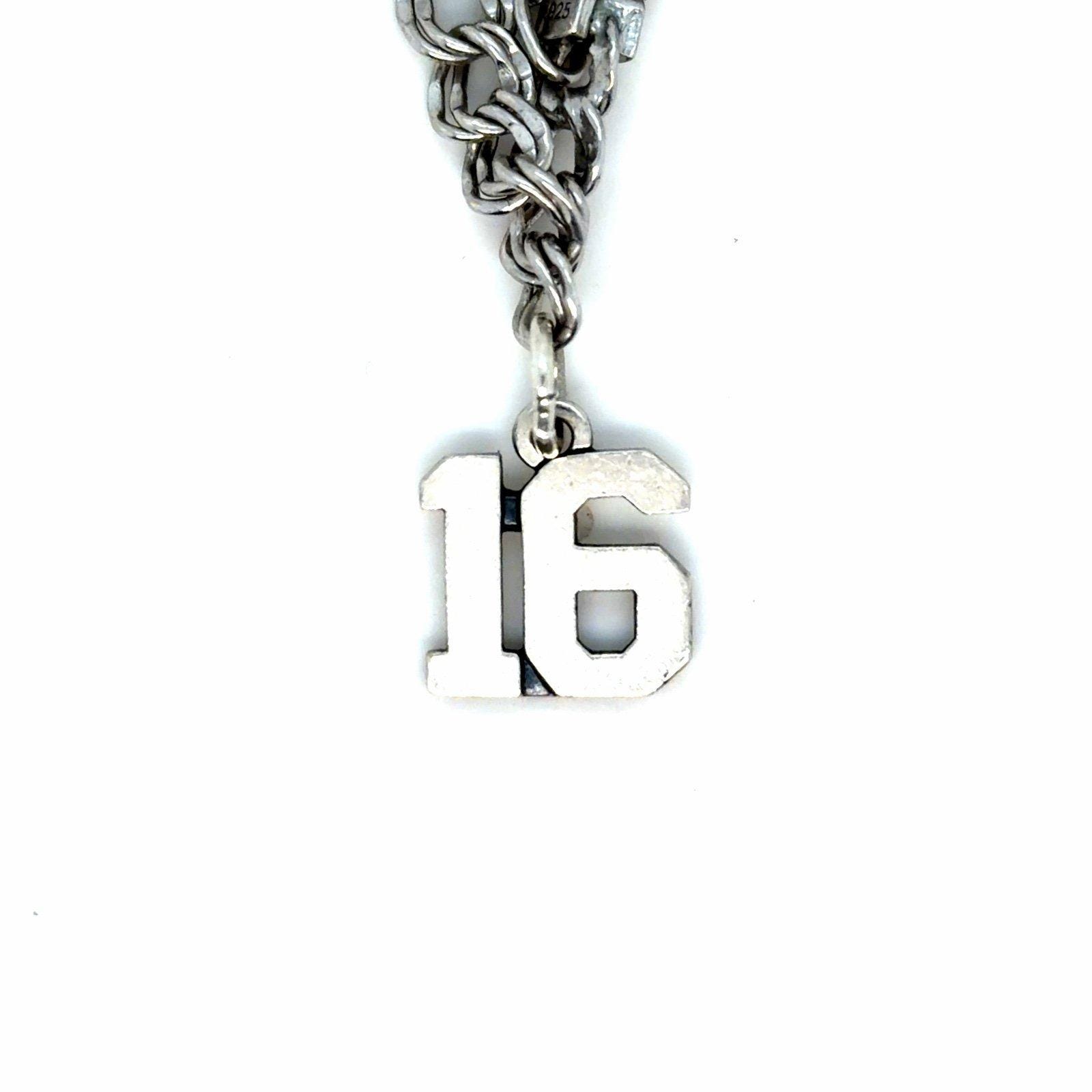 James Avery Ivy League Number 16 Charm