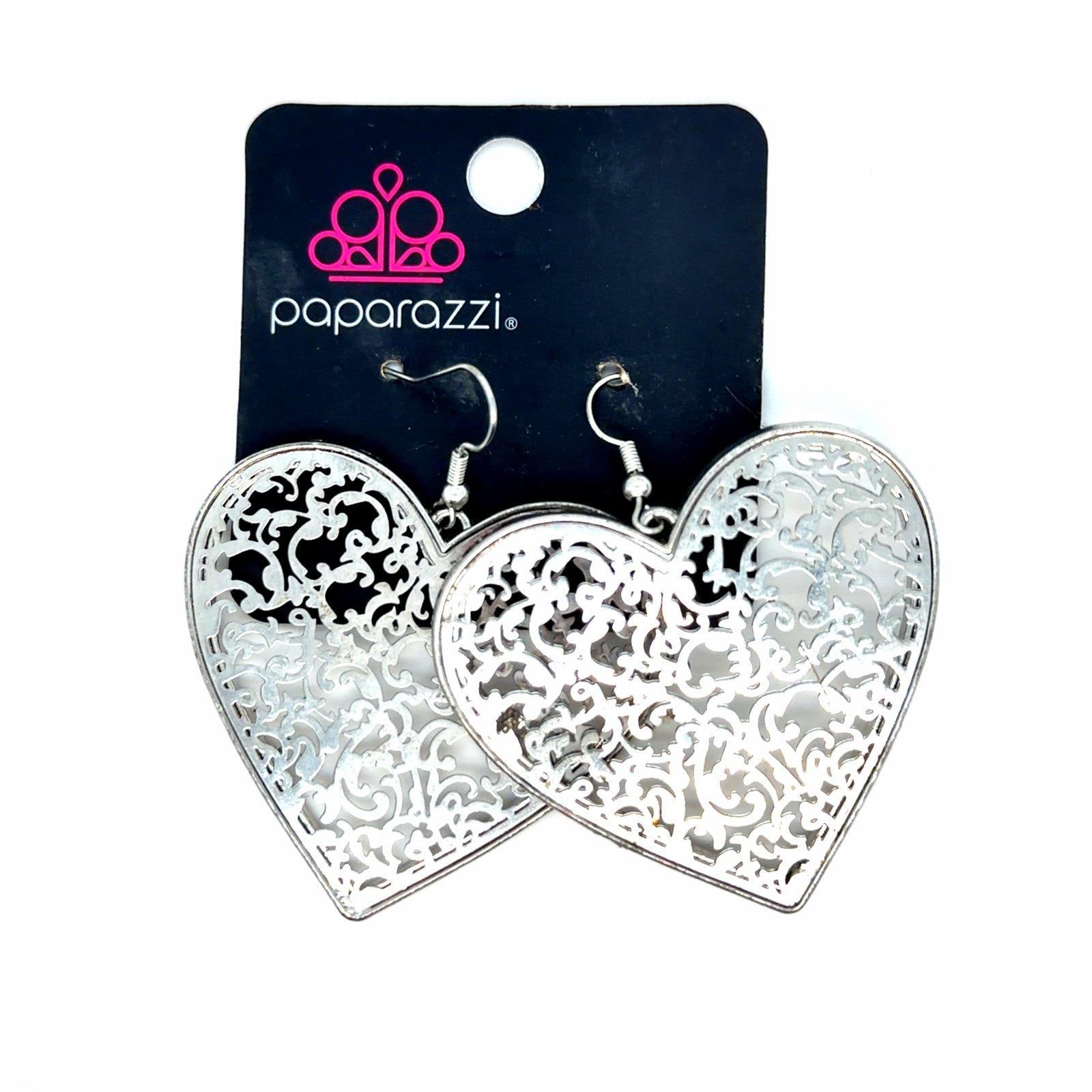 Paparazzi Heart Earrings