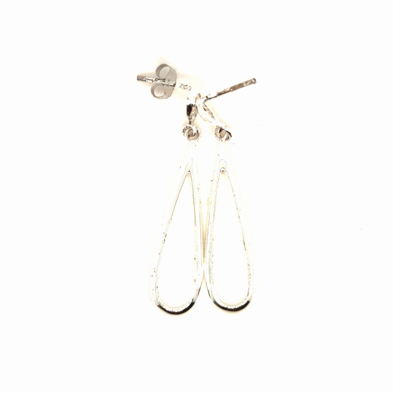 925 Silver Teardrop Drop Earrings