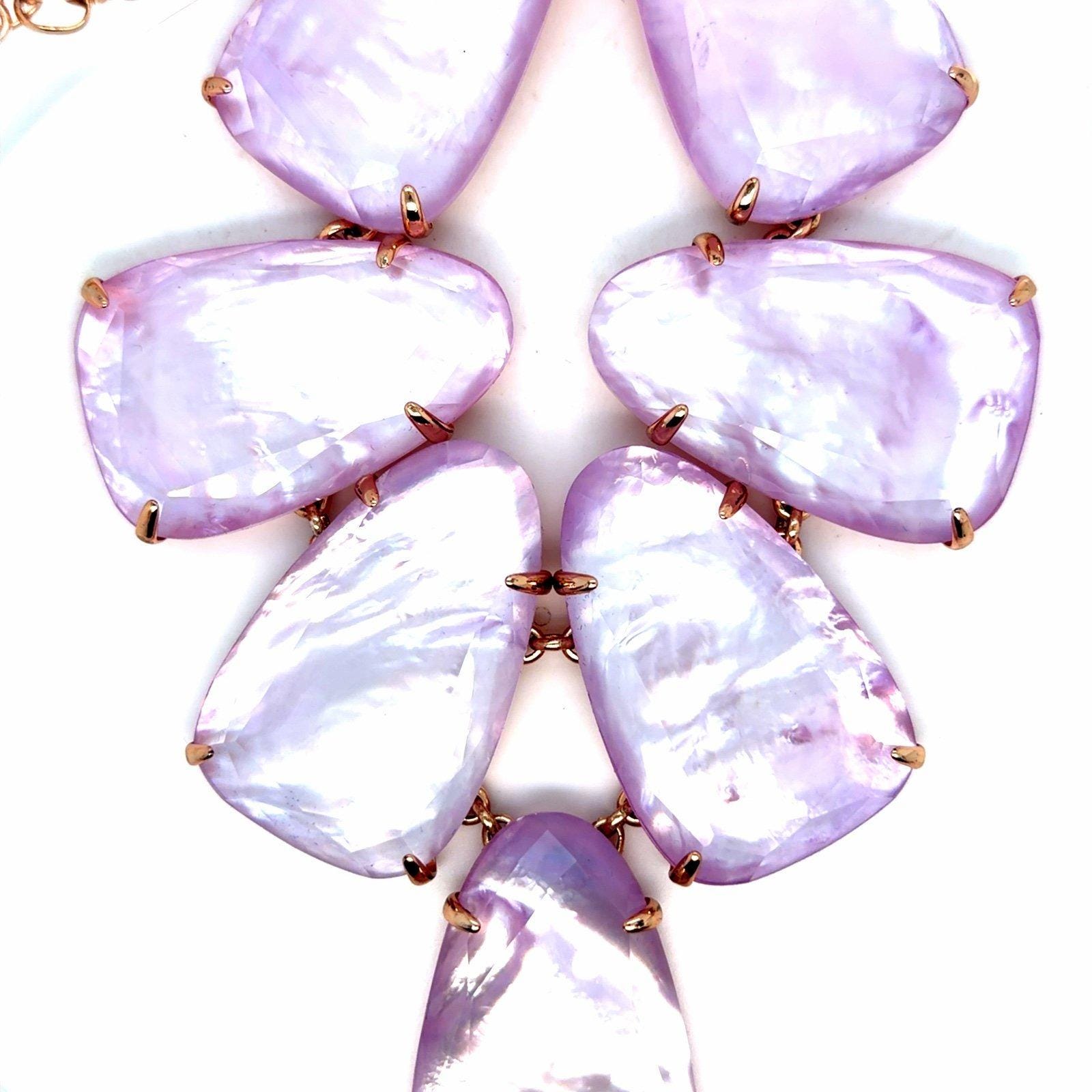 Kendra Scott Lilac Mother of Pearl Harlow Necklace