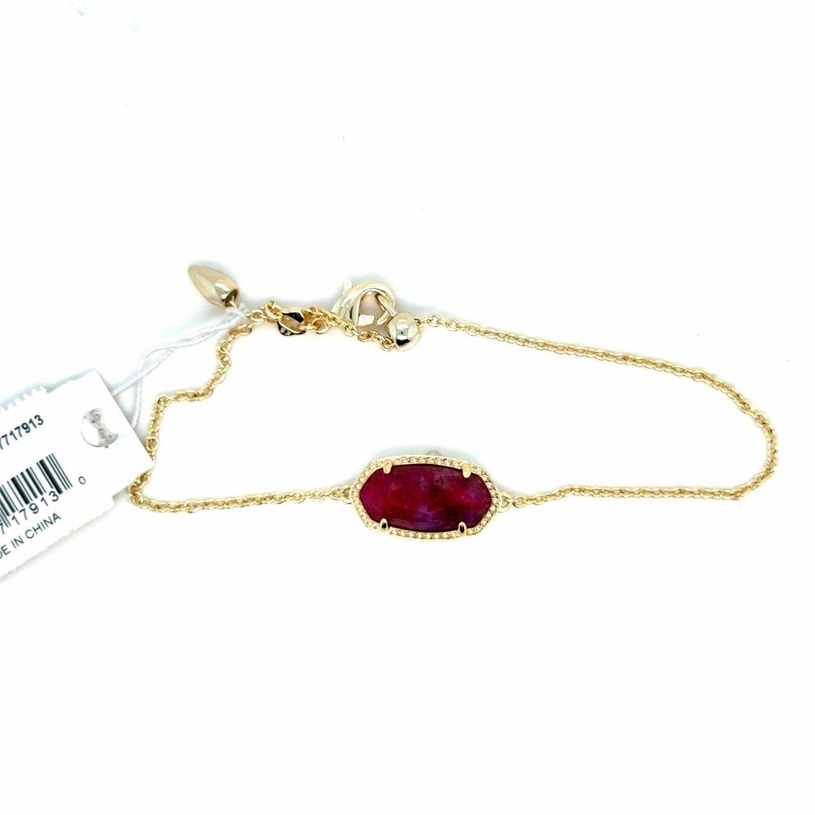 Kendra Scott Deep Red Stone Bracelet