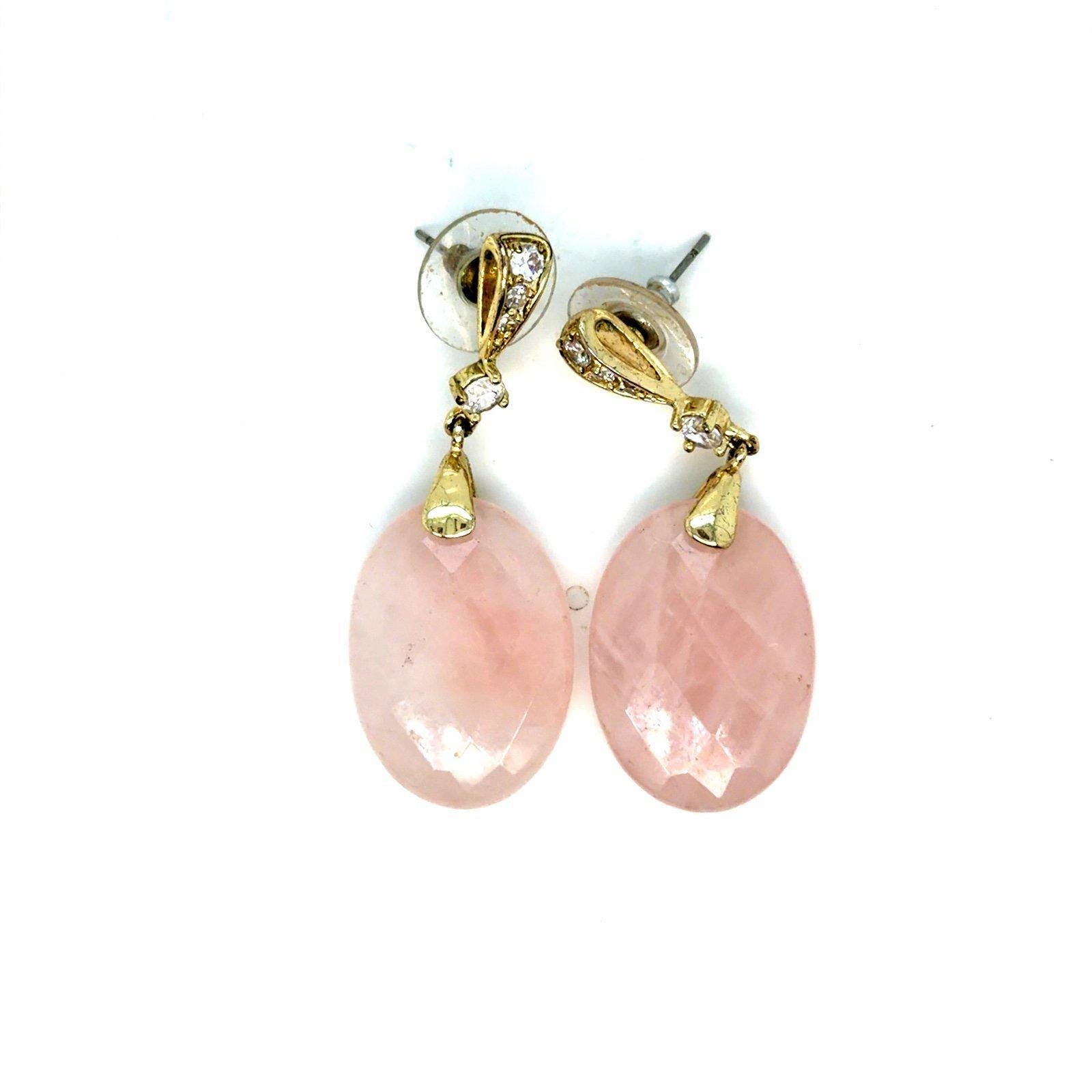 Pink Quartz Earrings