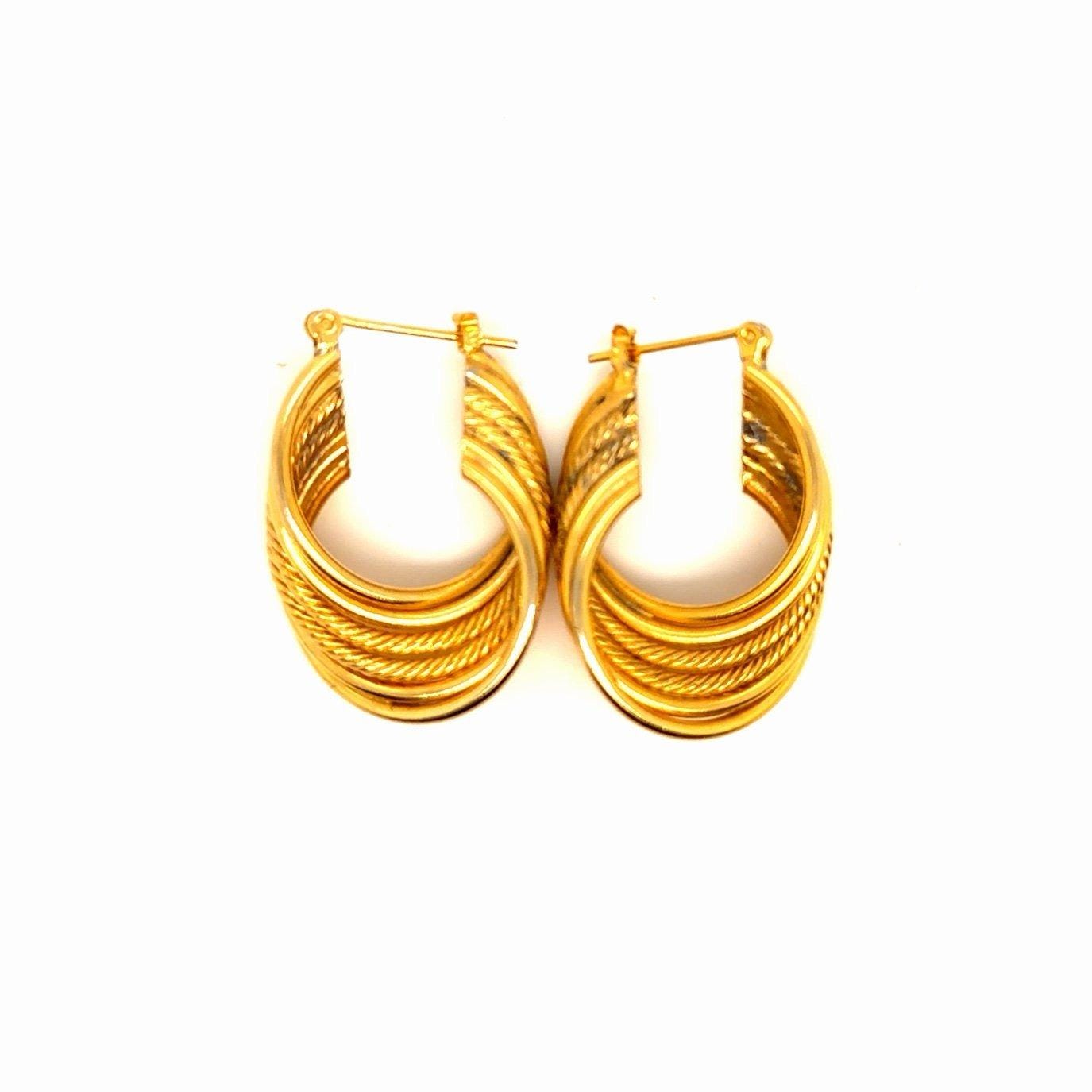Gold Plated Hoops