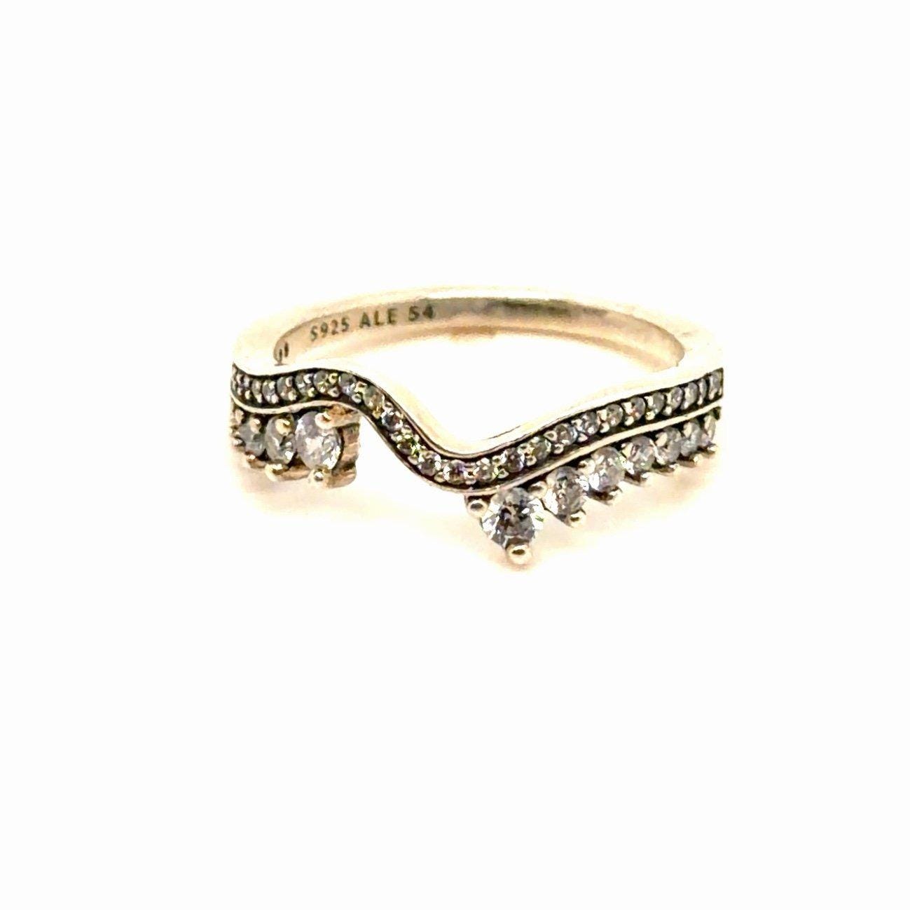 Pandora Sparkling Asymmetric Cz Ring