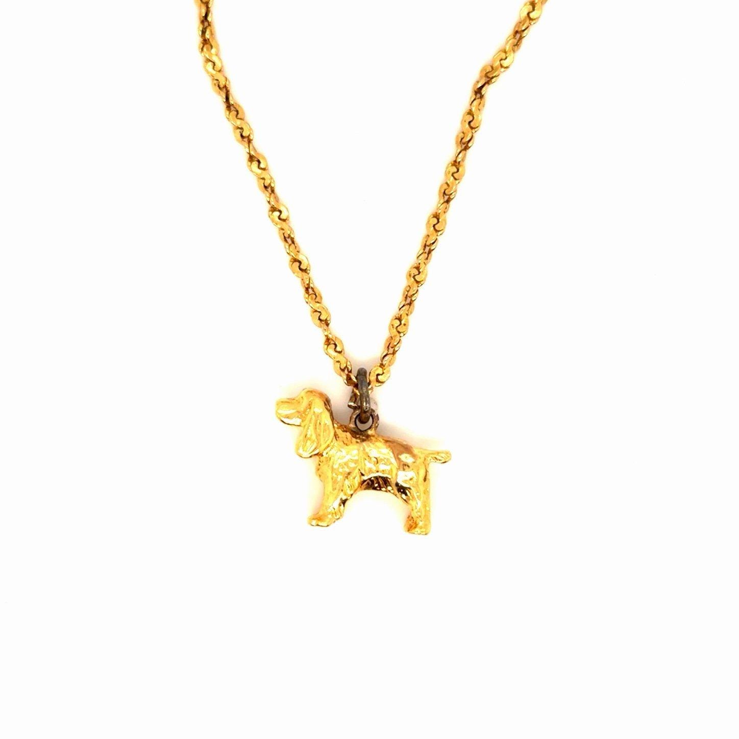 Gold Color Dog Necklace
