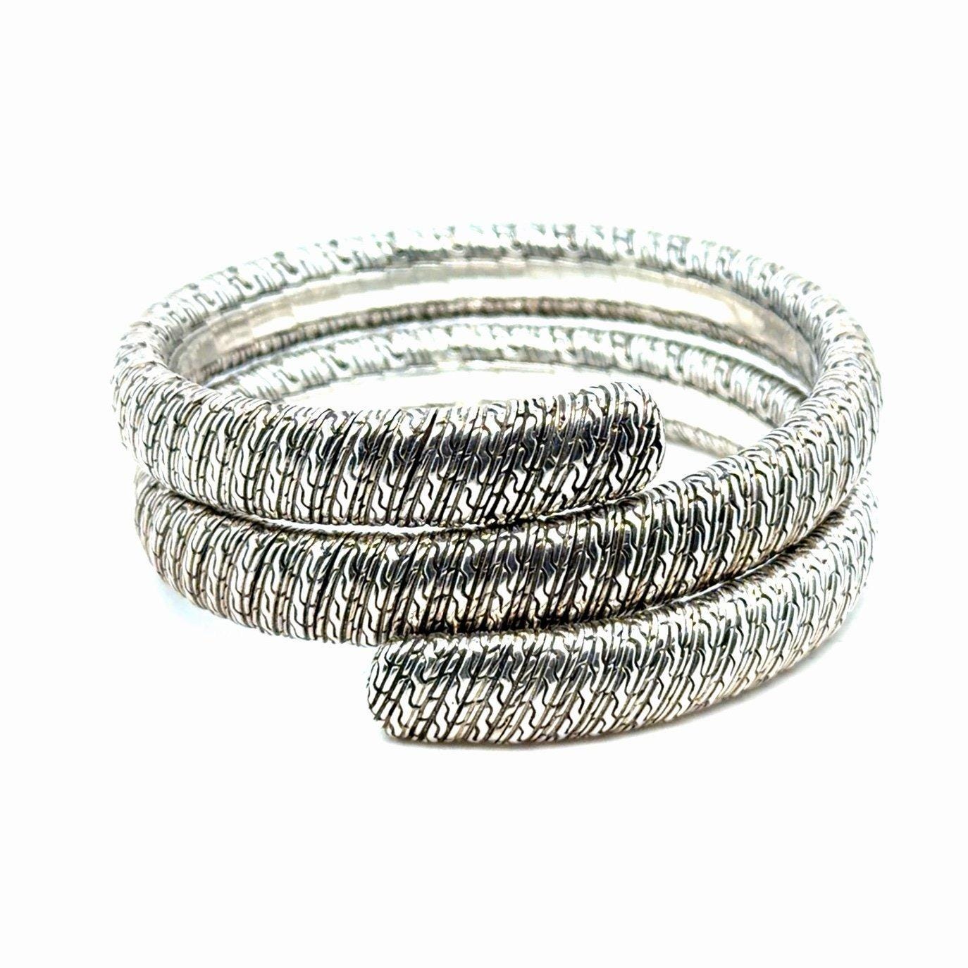 John Hardy 925 Silver Coiled Bracelet