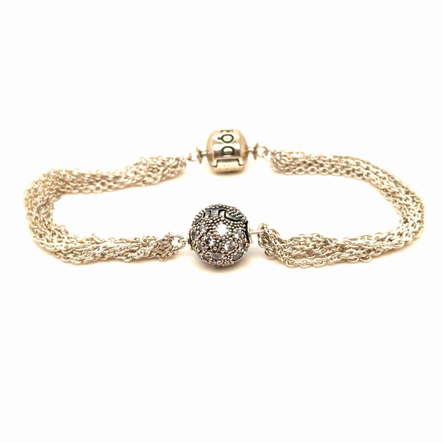 Pandora Multi-Strand Cosmic Star Clip Charm Bracelet