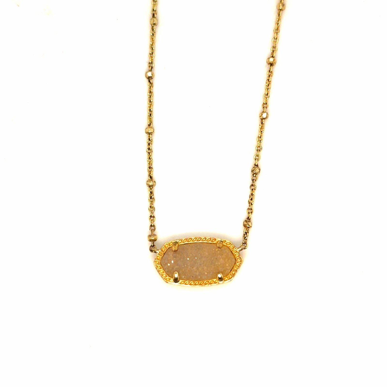 Kendra Scott Pink Druzy Station Ball Necklace