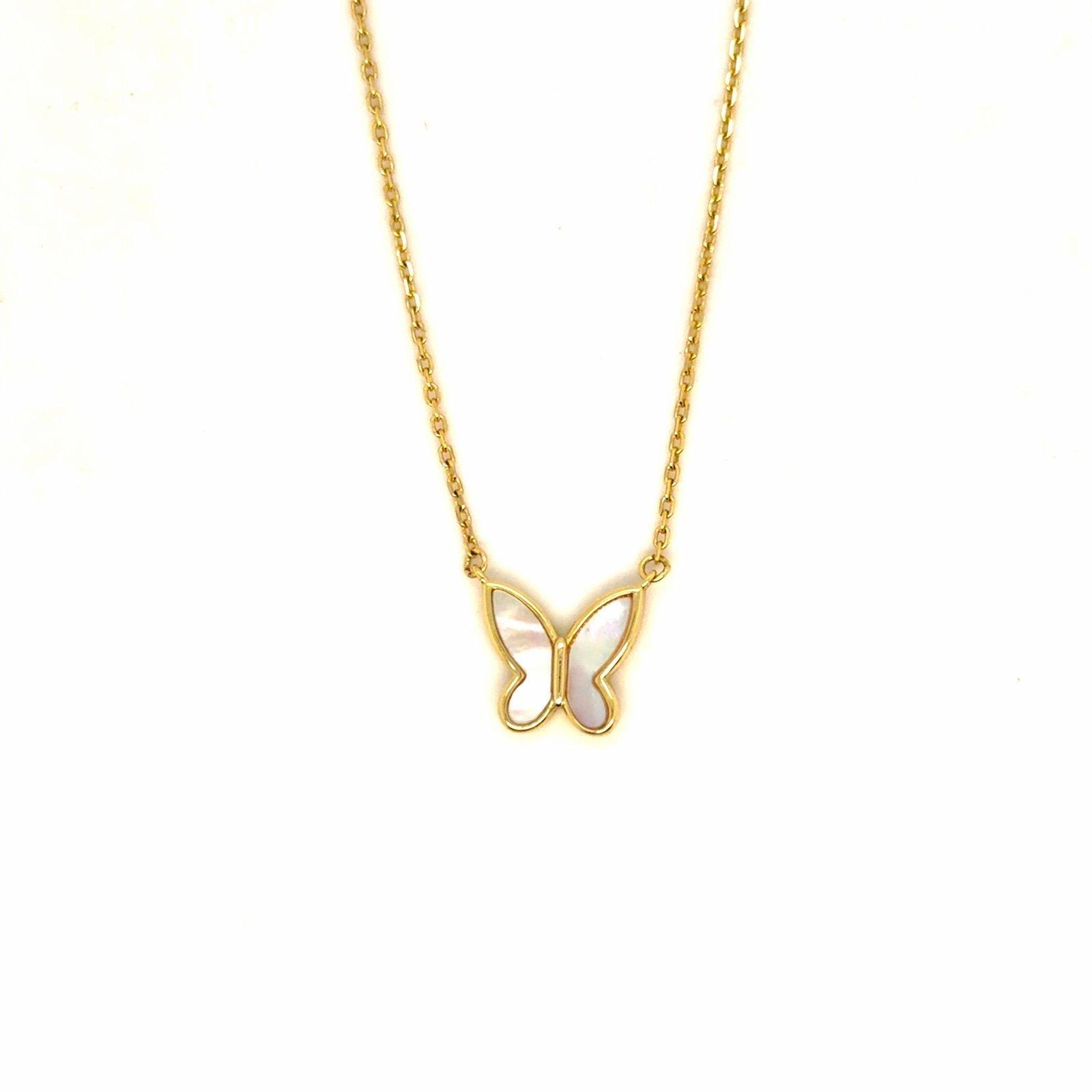 925 Gold Vermeil Butterfly Necklace