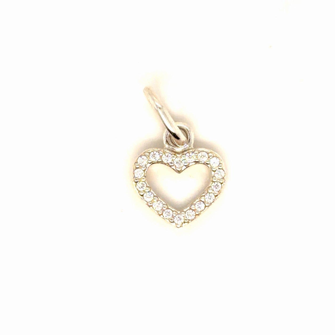 Pandora Cz Heart Dangle Charm