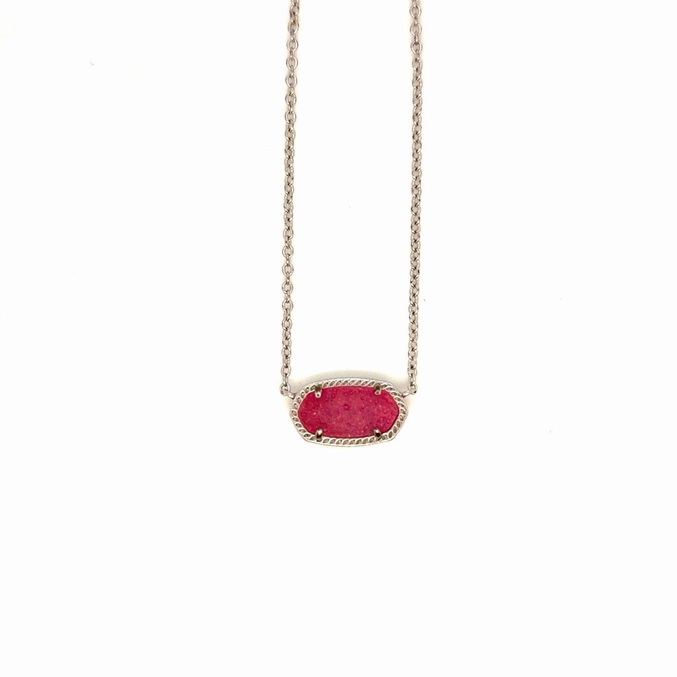 Kendra Scott Pink Druzy Necklace