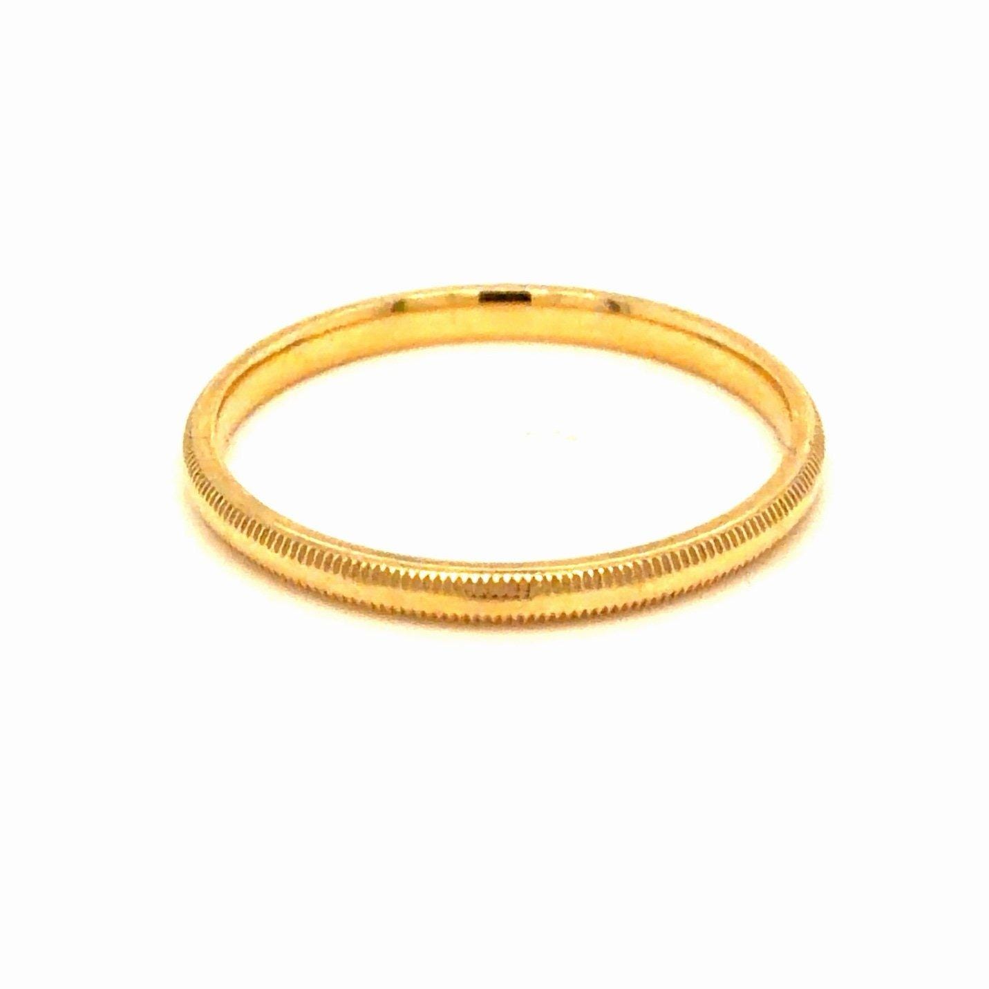 14K Gold Thin Band Ring