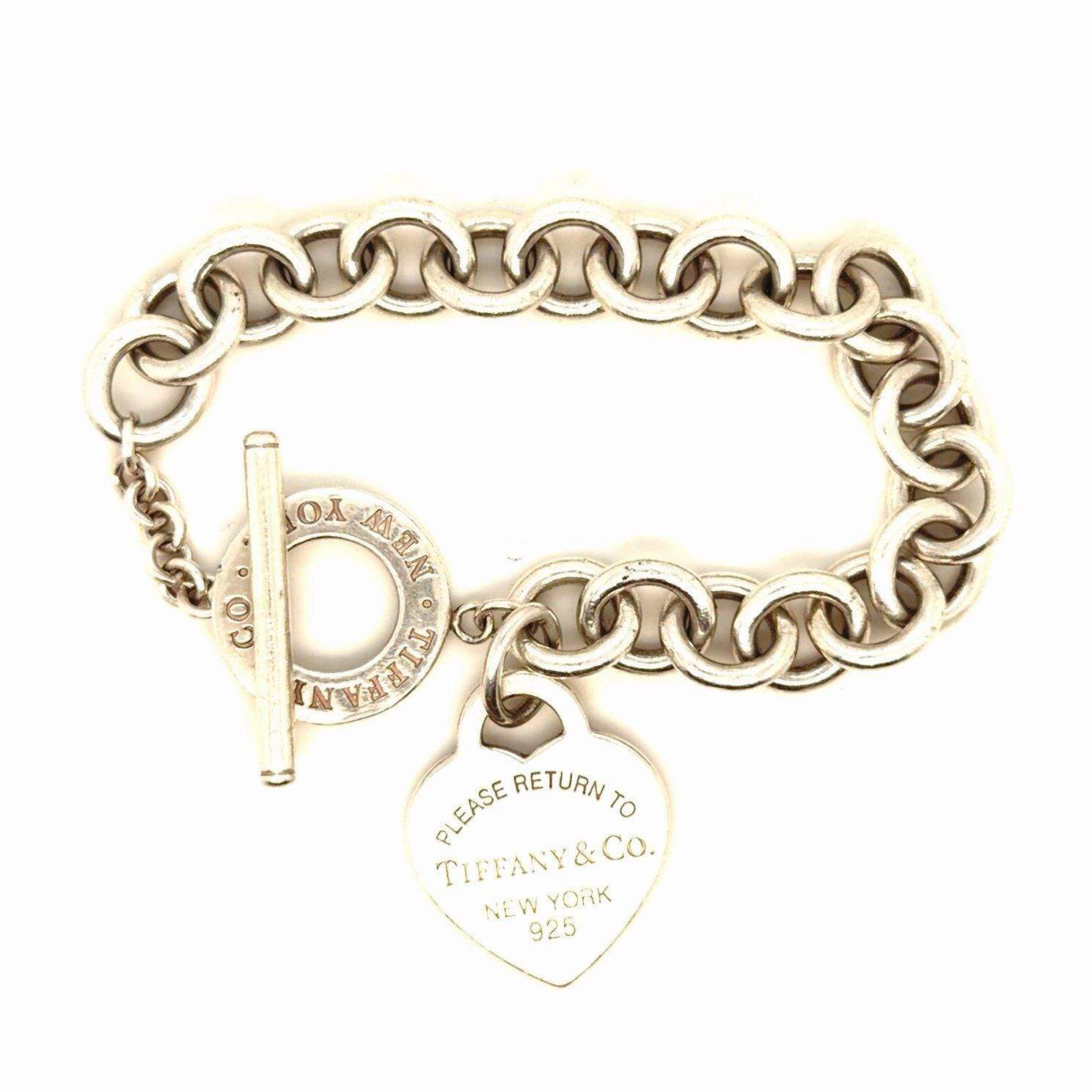 T&Co. 925 Heart Tag Toggle Bracelet