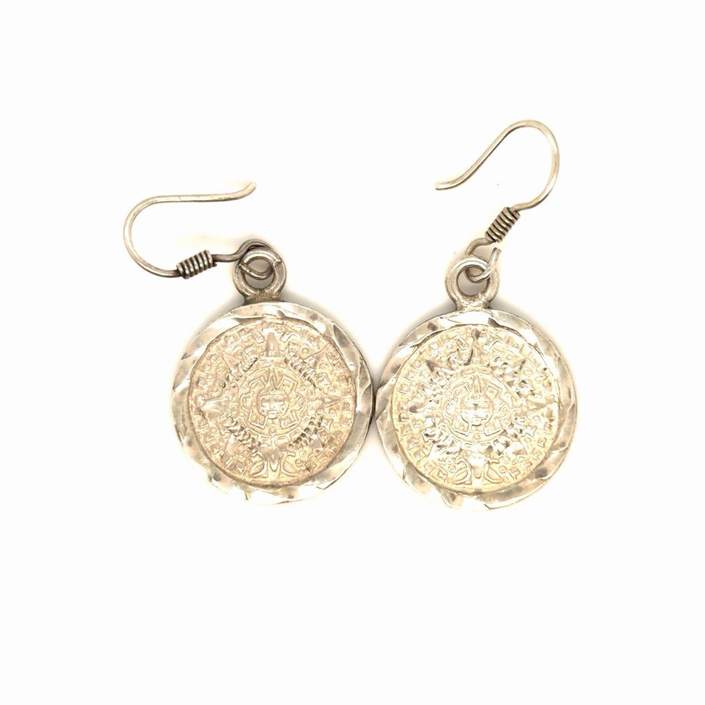 Silver 925 Circle Dangle Earrings