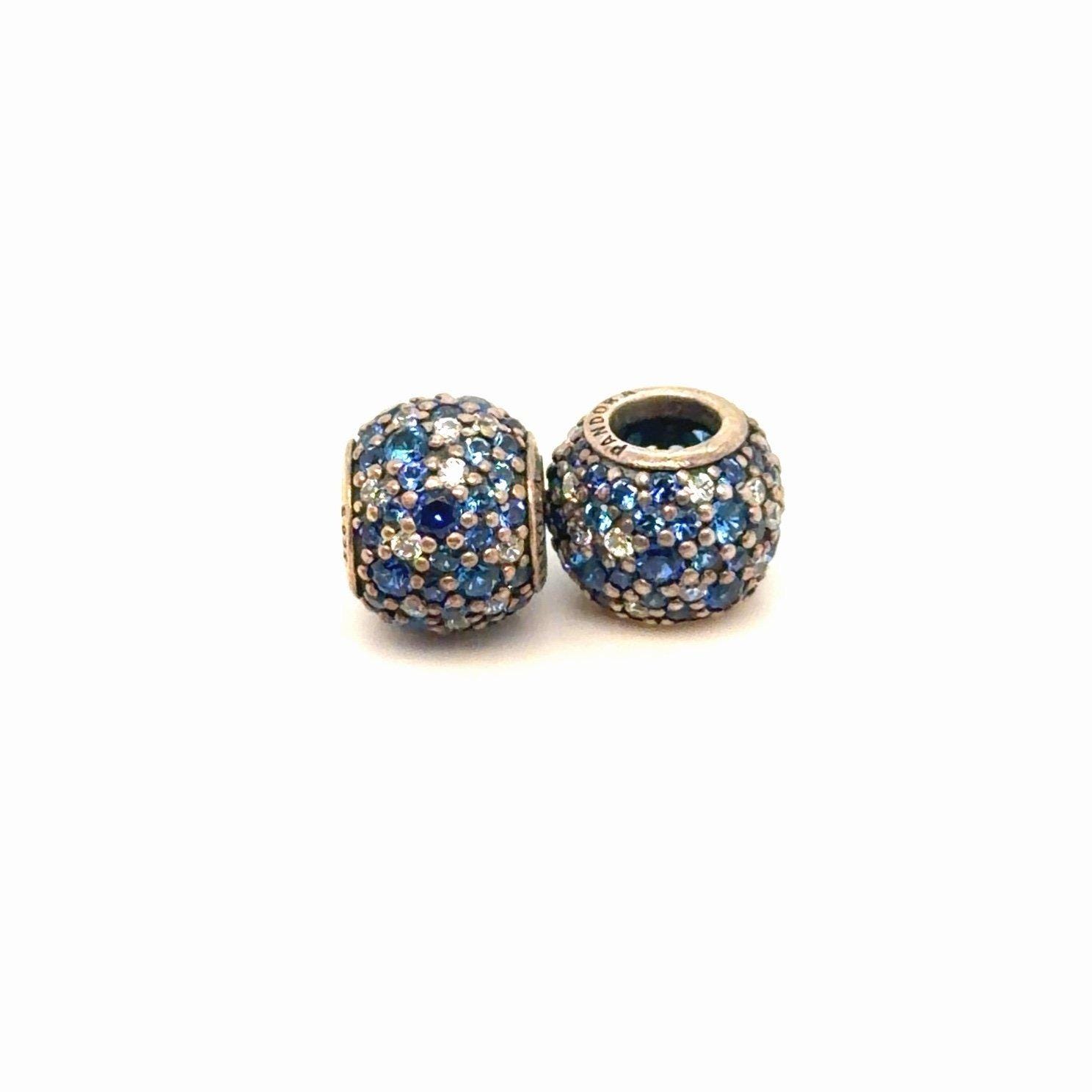 2 Pandora Sky Mosaic Pave Lights Charms