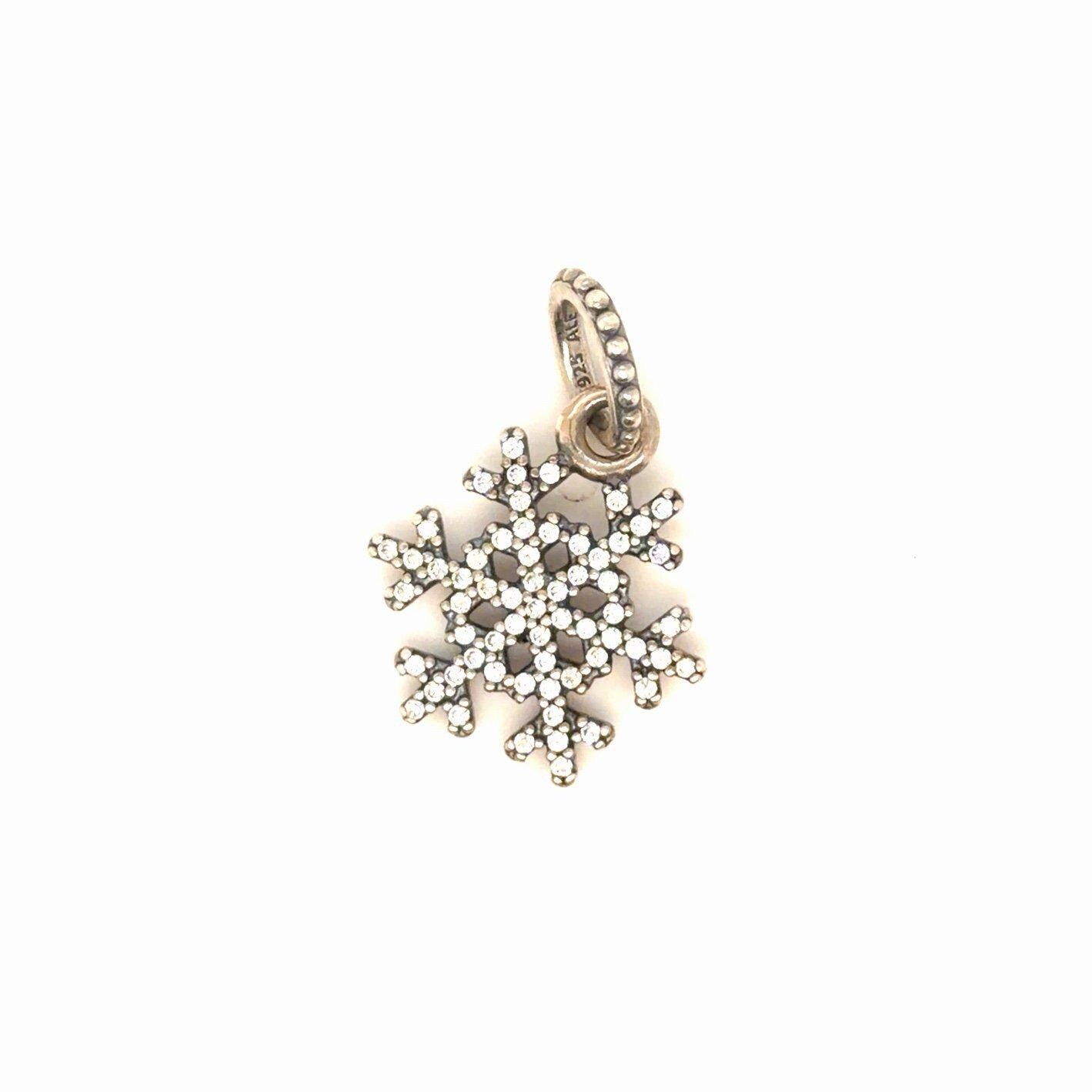 Pandora Cz Snowflake Dangle Charm