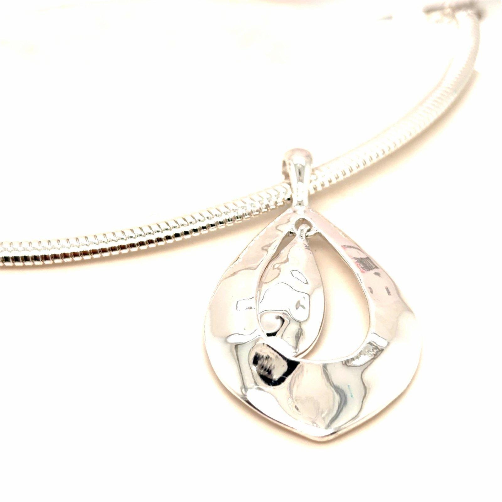 Liz Claiborne Teardrop Shaped Pendant Necklace