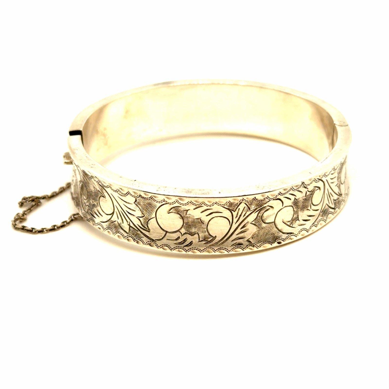 Vintage Sterling Siam Bangle
