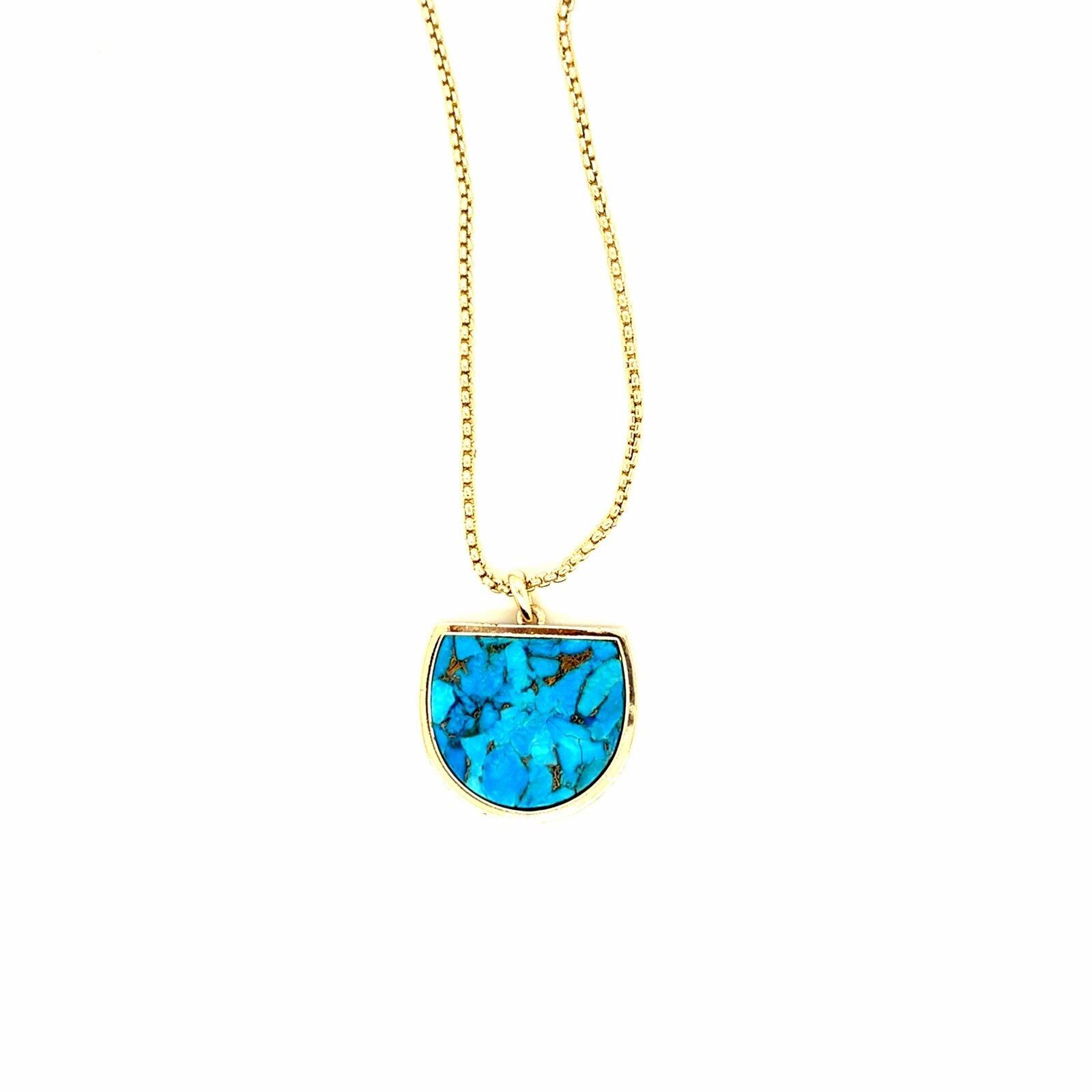Kendra Scott Luna Veined Turquoise Necklace