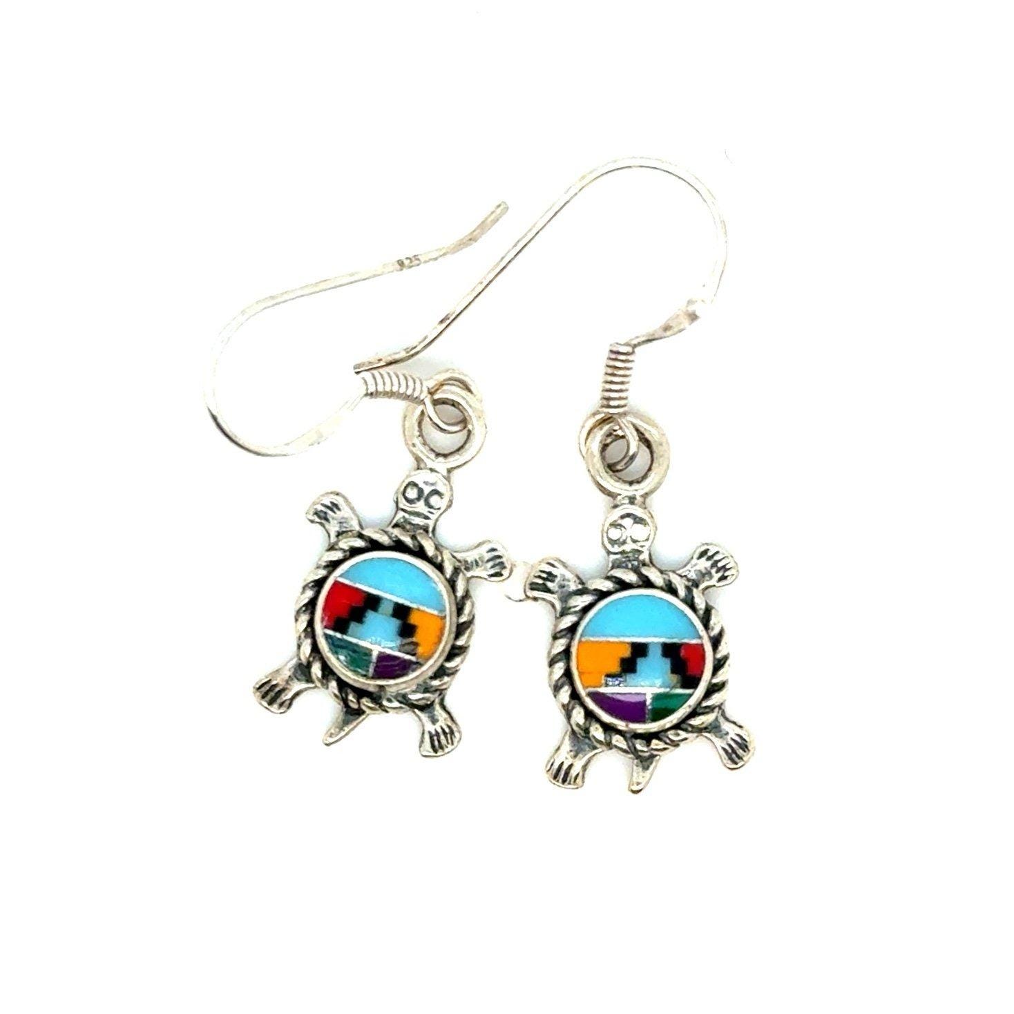 Sterling Silver Turtle Earrings