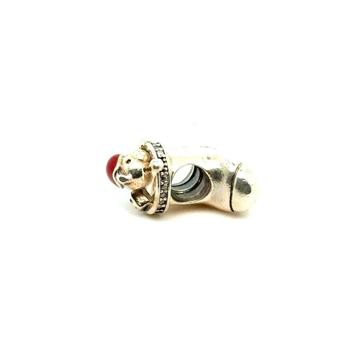 Pandora Bear in Stocking Charm