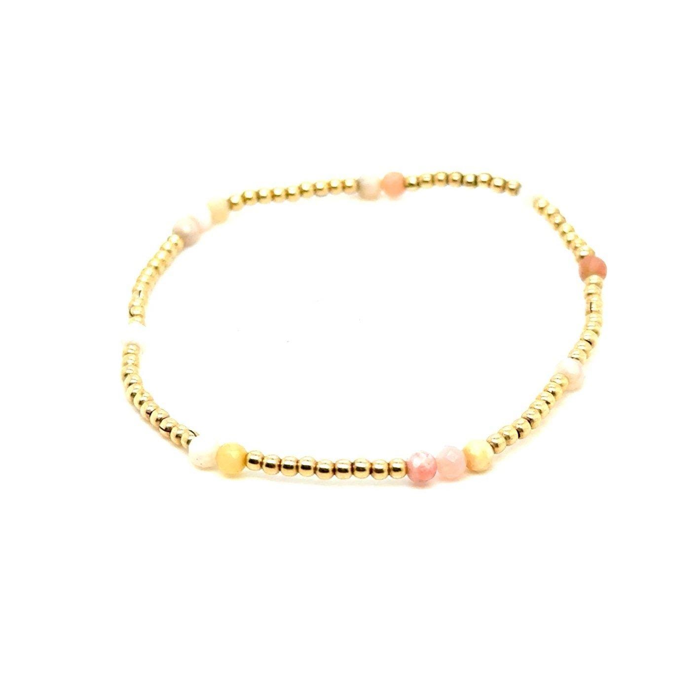 Enewton Blissful Pattern Beaded Bracelet (Pink)