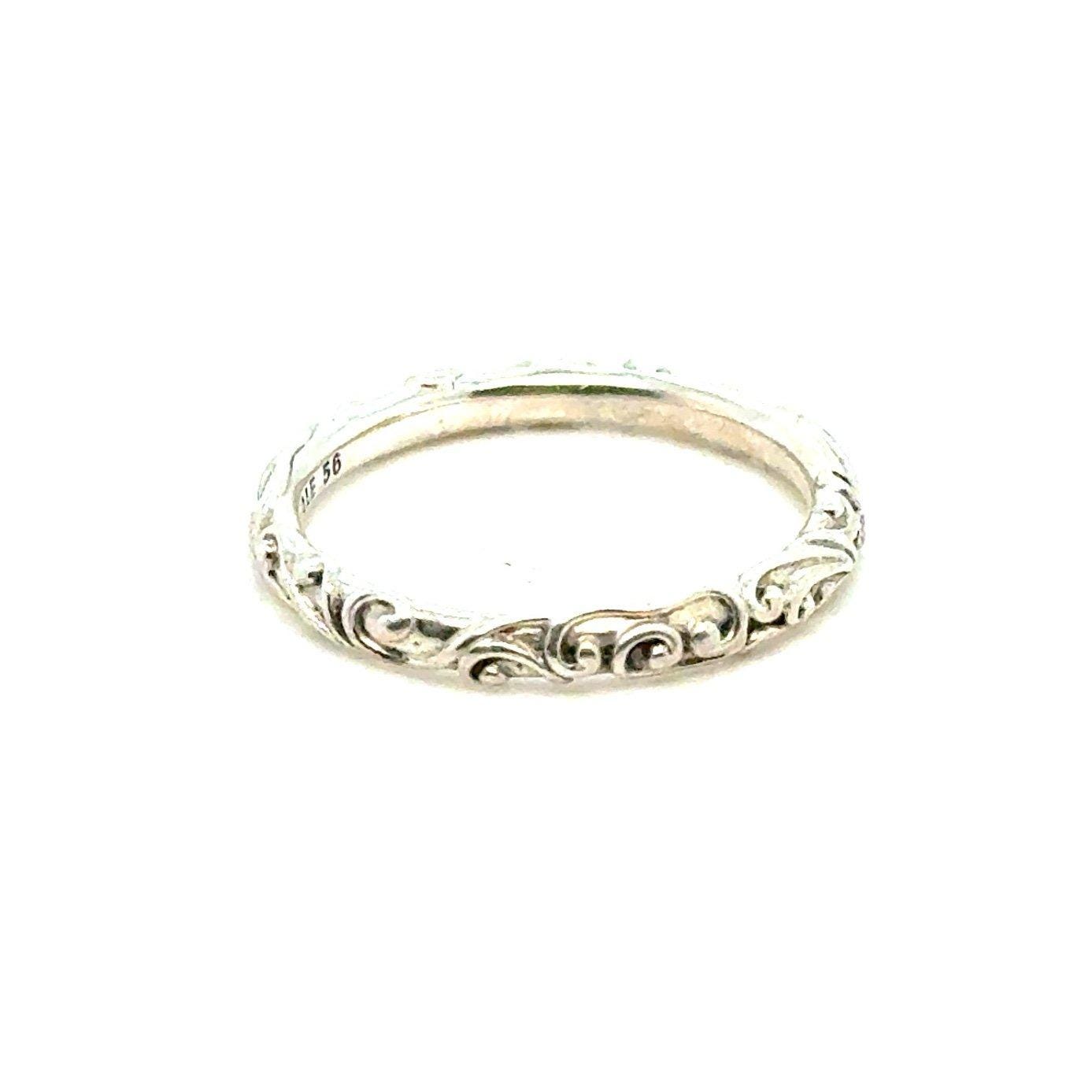 Pandora Scroll Thin Band Ring
