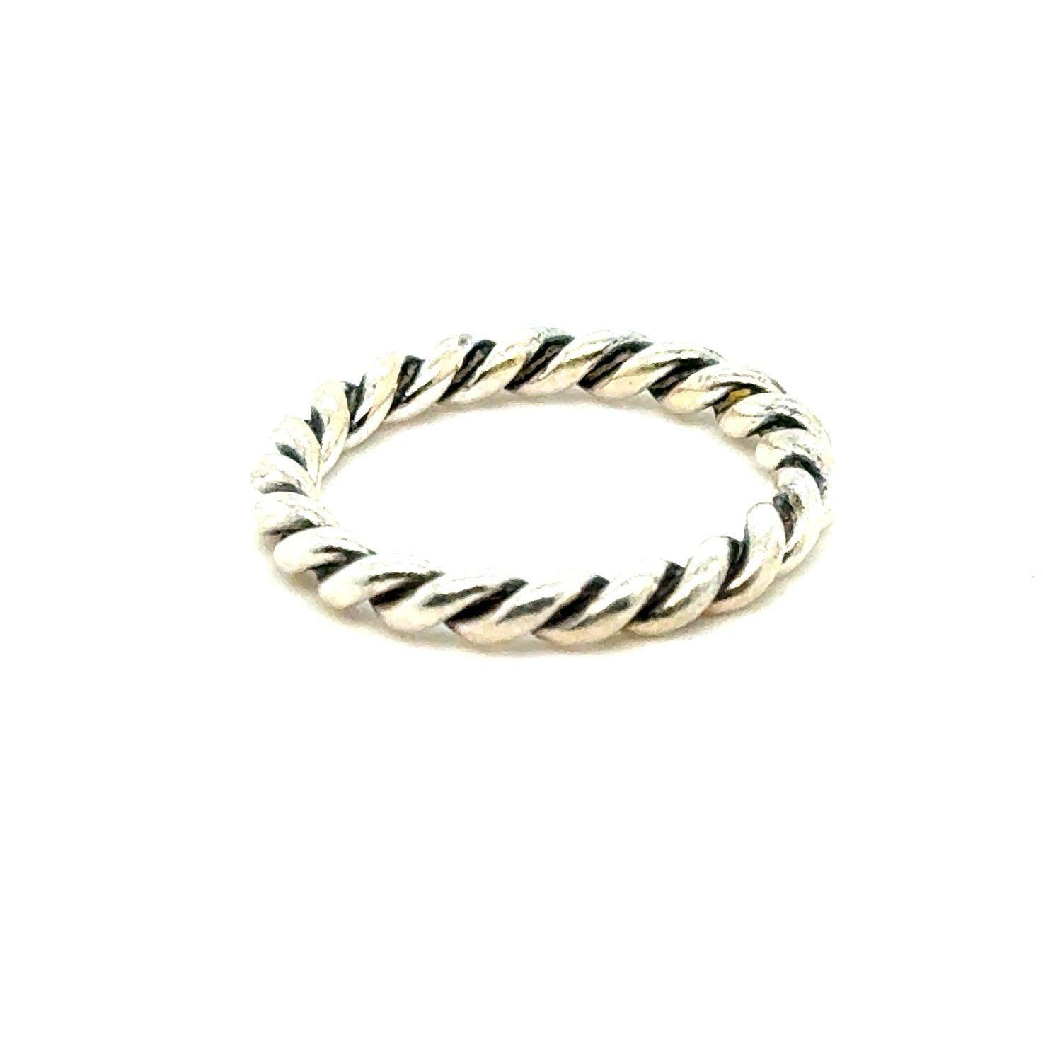 Pandora Twisted Rope Band Ring