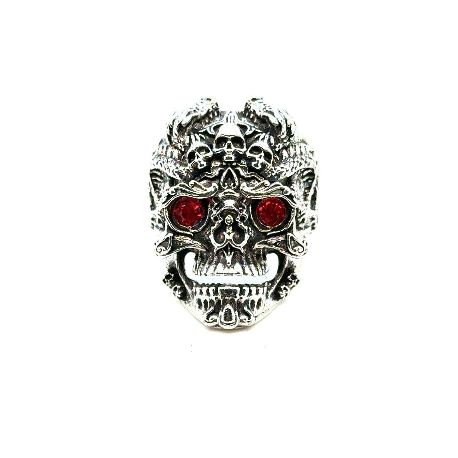 Red Eyes Open Back Ring