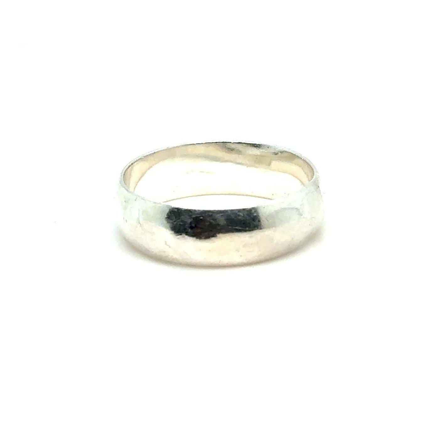 Silver 925 Plain Band Ring