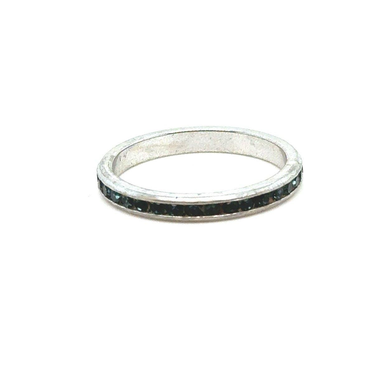 Unsigned Blue Stones Eternity Band