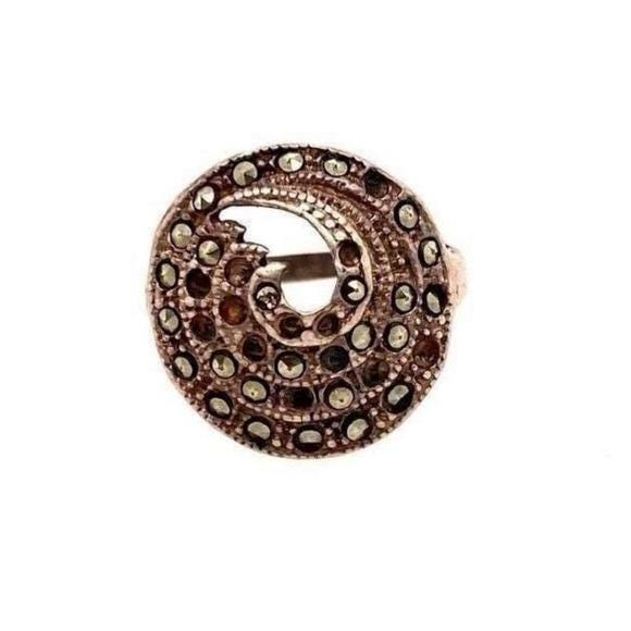 Silver Marcasite Ring - Women Jewelry