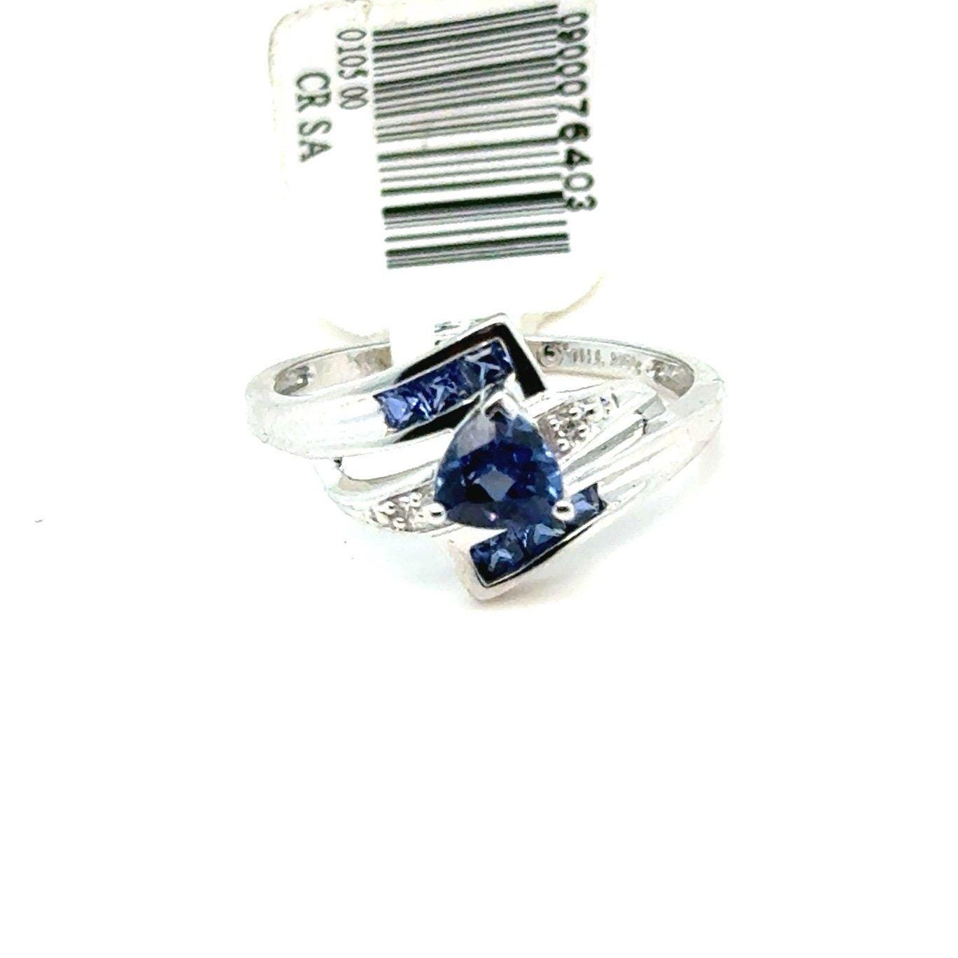 10K Blue Sapphires (?) Ring