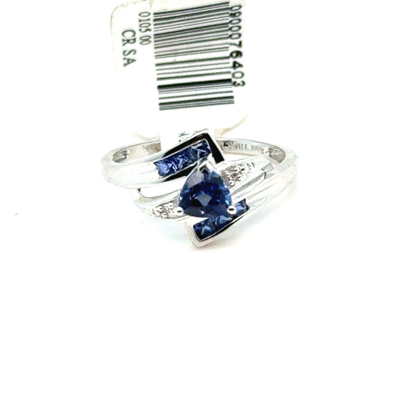 10K Blue Sapphires (?) Ring