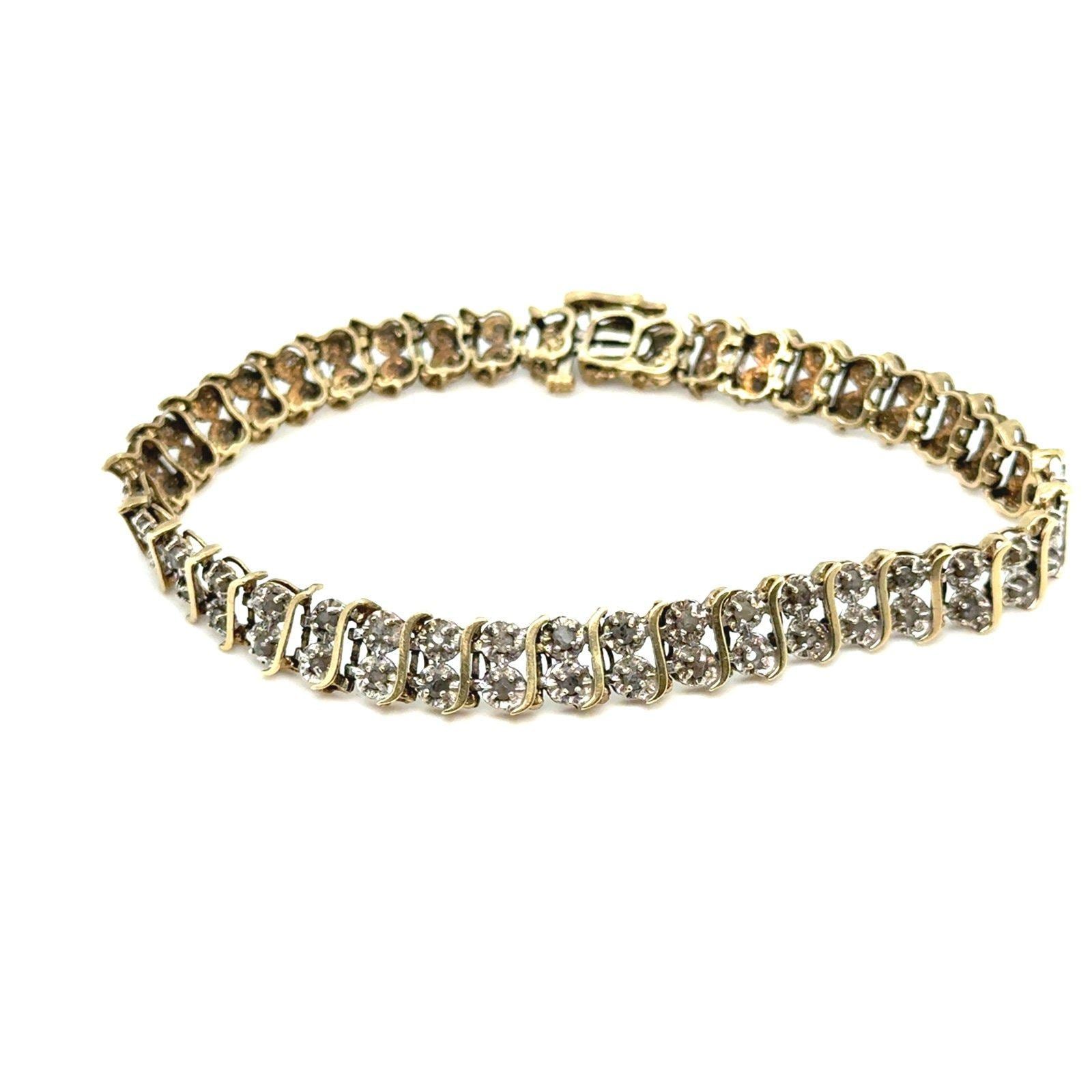 10K Gold Diamonds Bracelet (Read Description)
