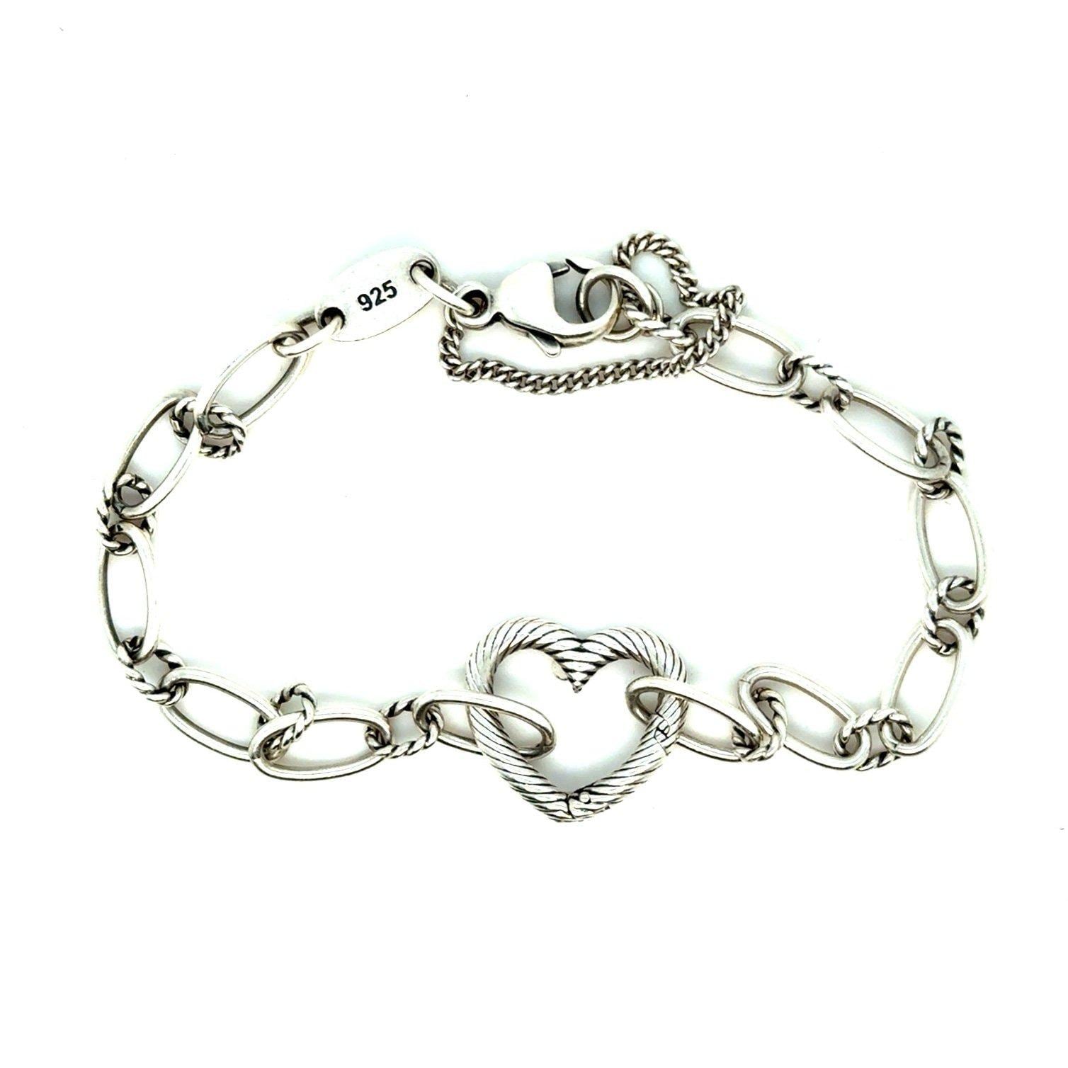James Avery Changeable Heart Charm Bracelet