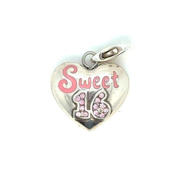 Brighton Heart 'Sweet 16' Pink Accent Charm