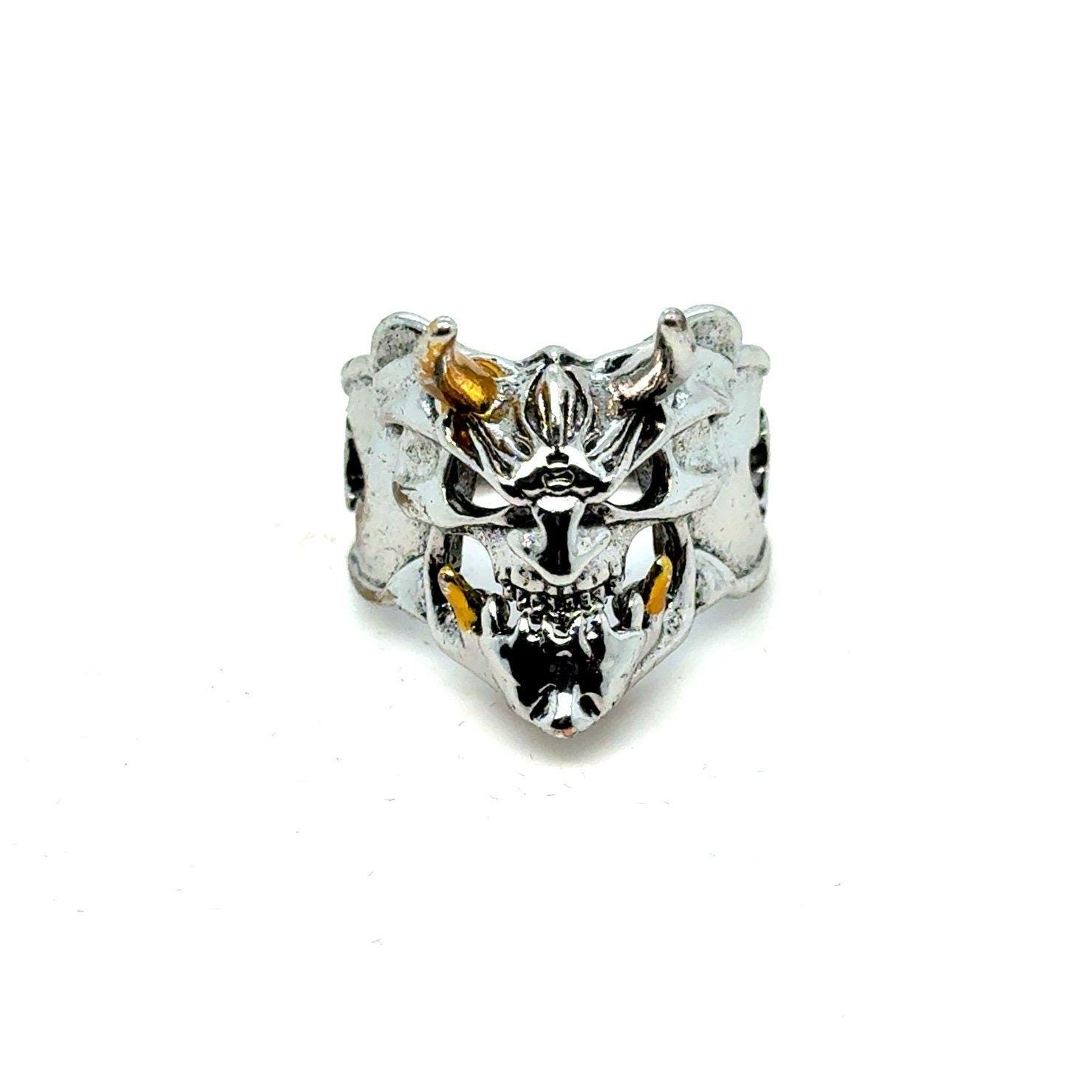 Ugly Horned Skull Ring