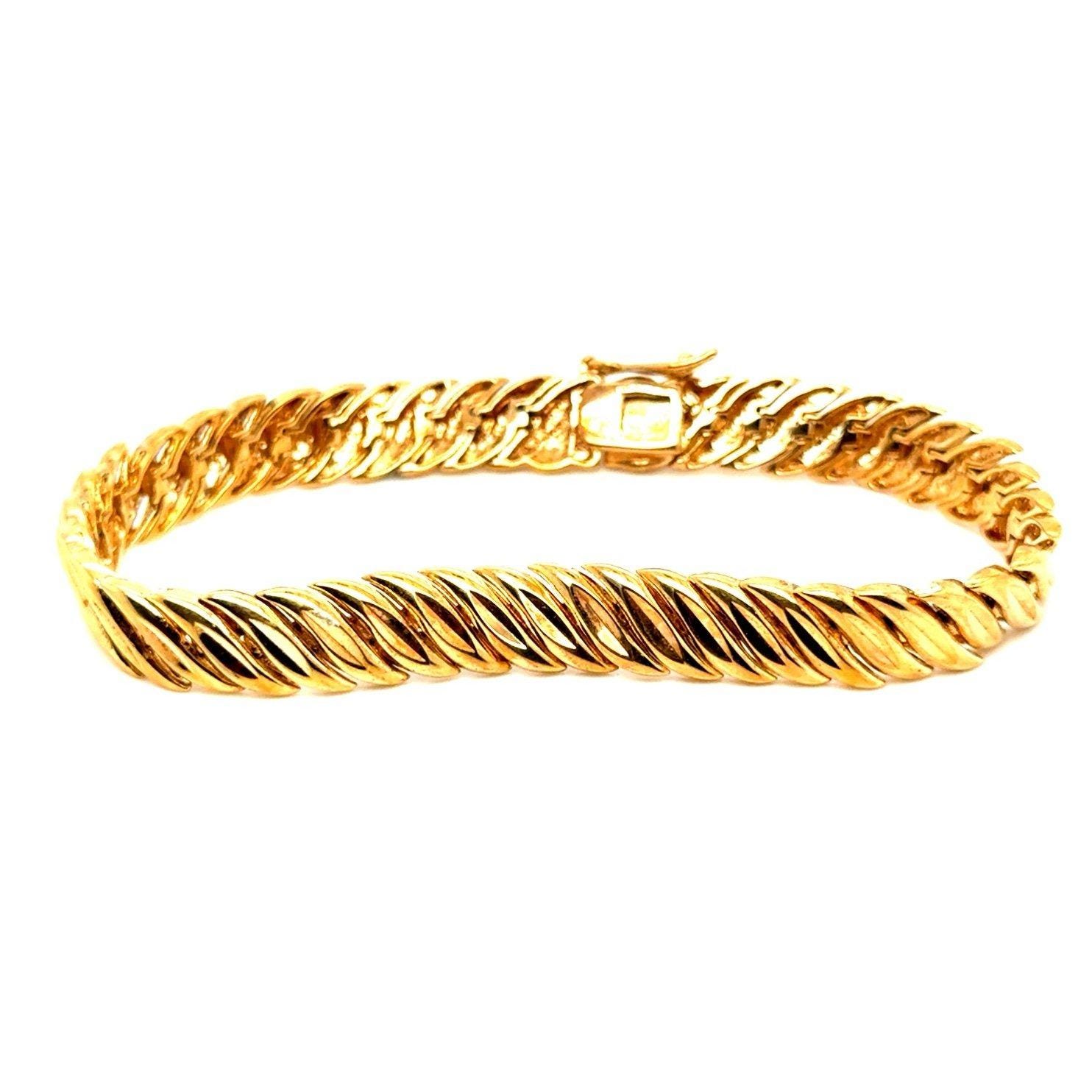 Gold Vermeil 925 Link Bracelet