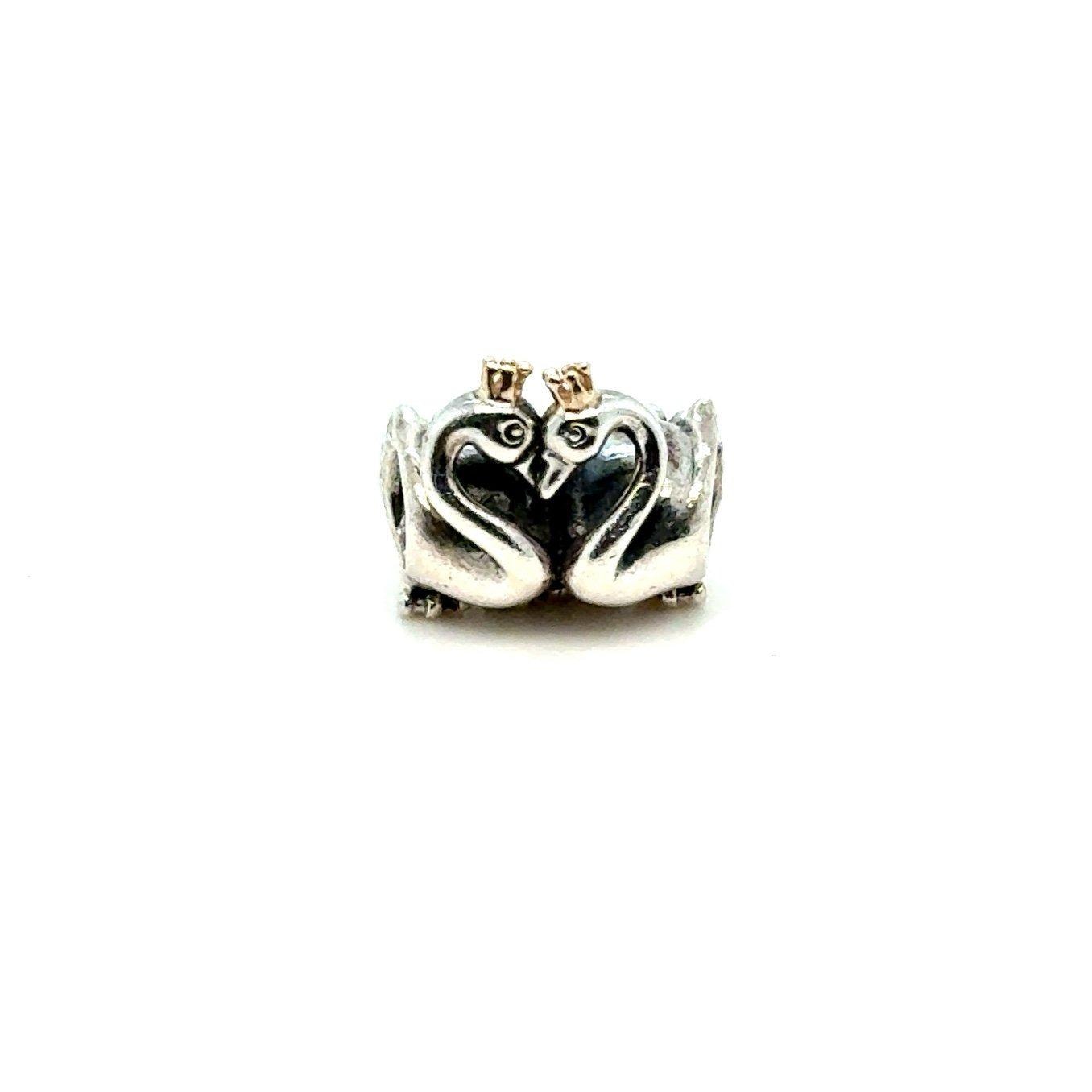 Pandora Two Tone Swan Charm