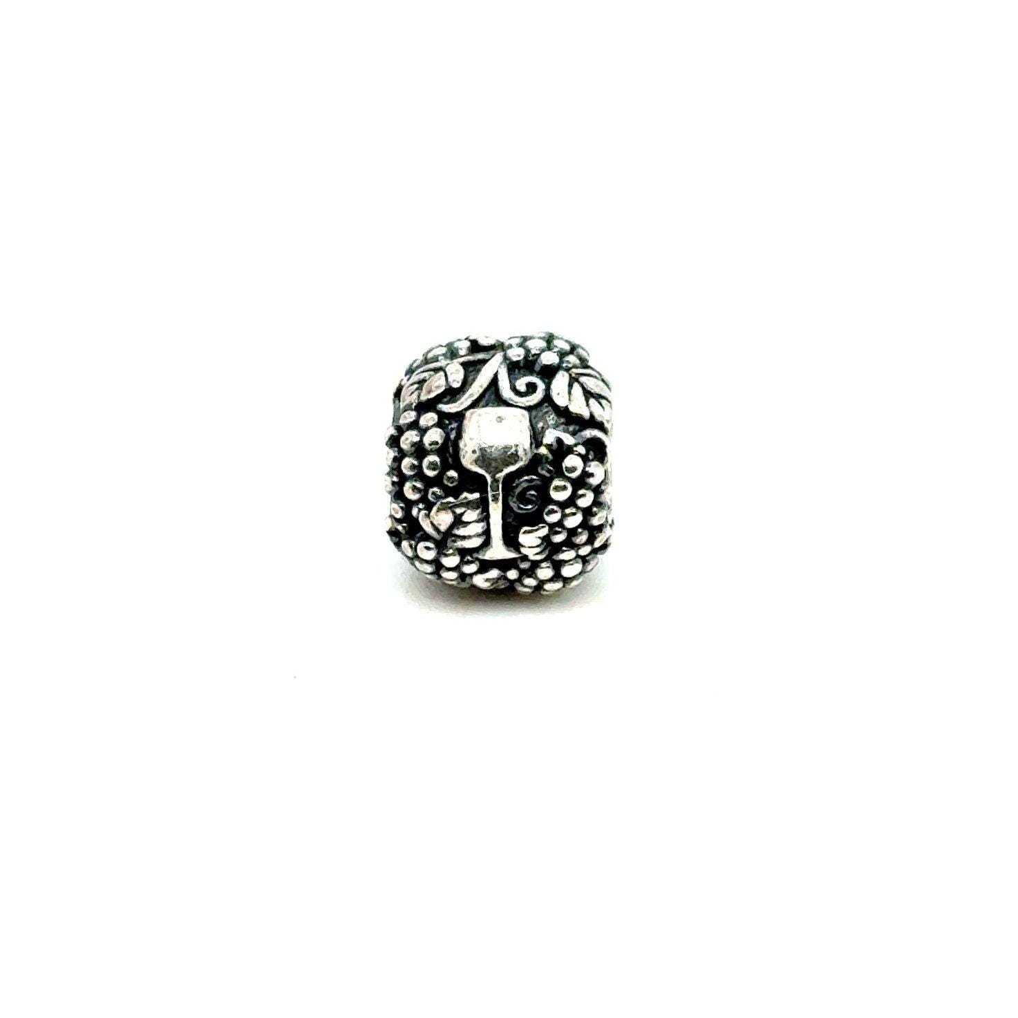Pandora Silver Vino Wine Charm