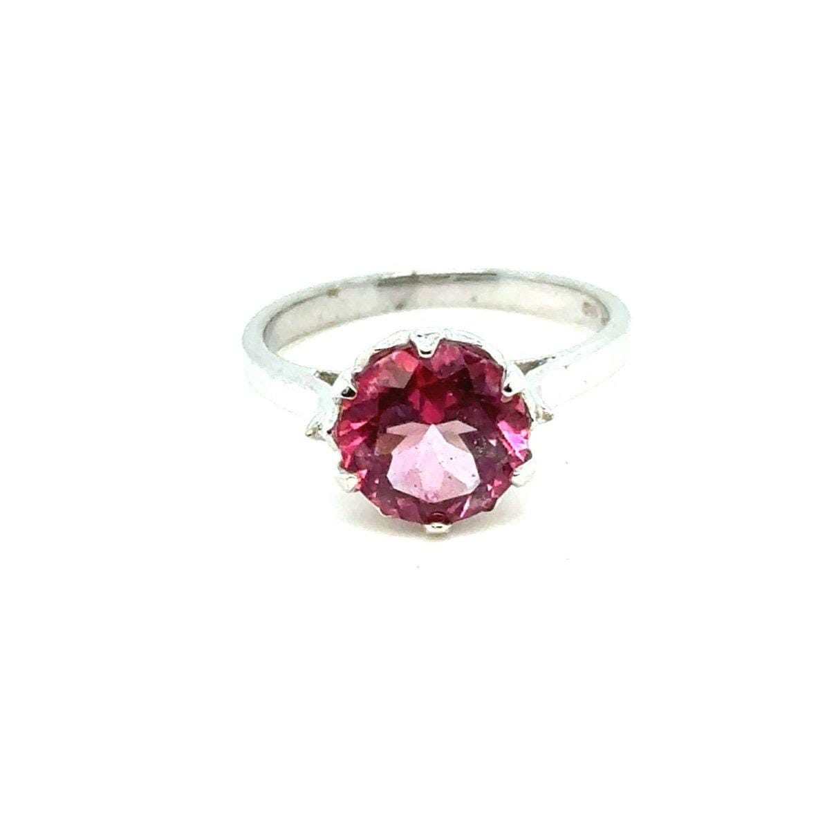 Silver 925 Pink Stone Ring