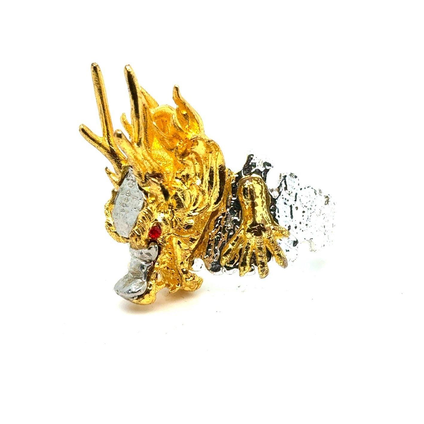 Silver/Gold Dragon Ring